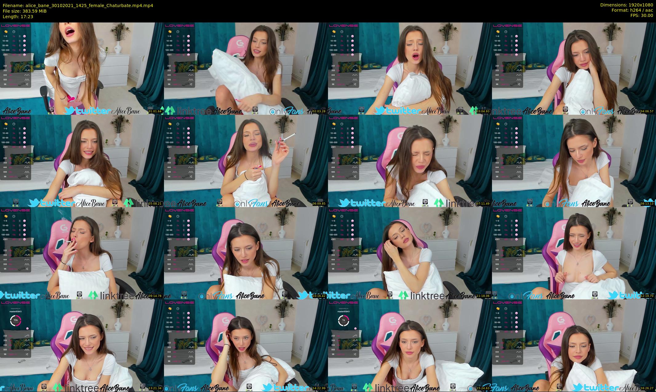alice_bane — 18 minute Chaturbate female cam show recording, 1080p, Oct 30, 2021