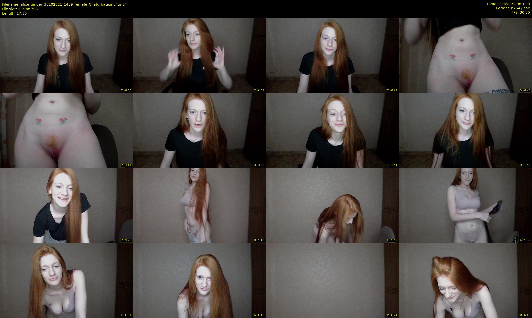 alice_ginger — 18 minute Chaturbate female cam show recording, 1080p, Oct 30, 2021