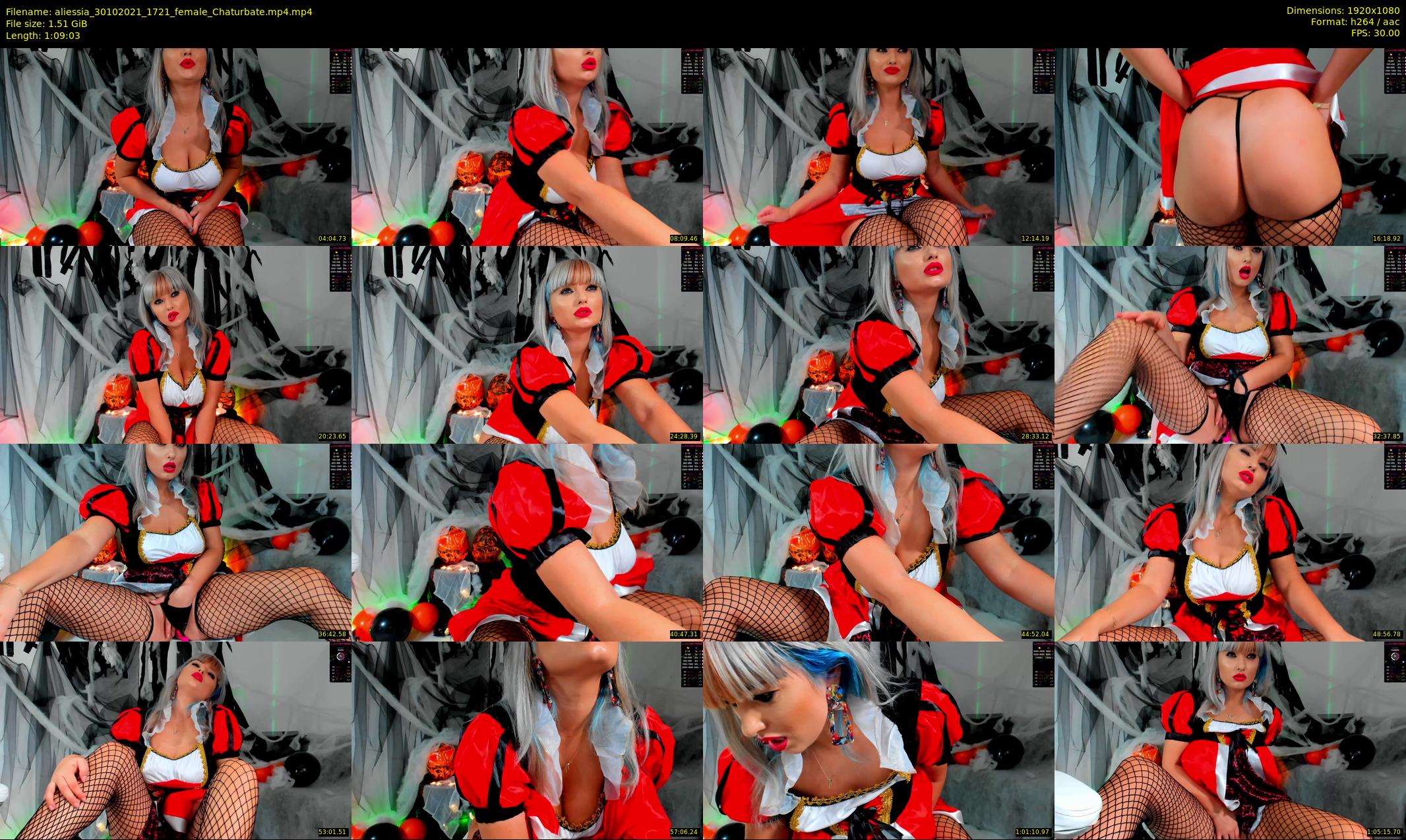 aliessia — 70 minute Chaturbate female cam show recording, 1080p, Oct 30, 2021