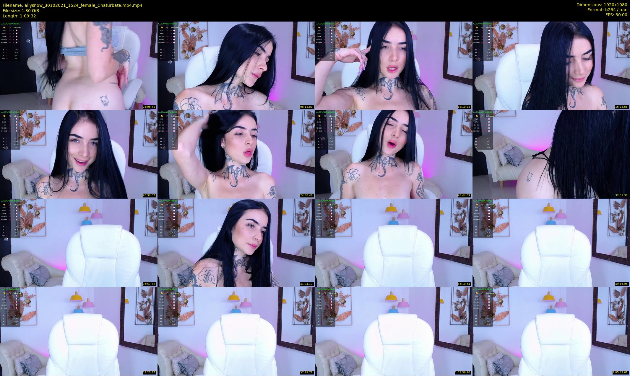 allysnow — 70 minute Chaturbate female cam show recording, 1080p, Oct 30, 2021