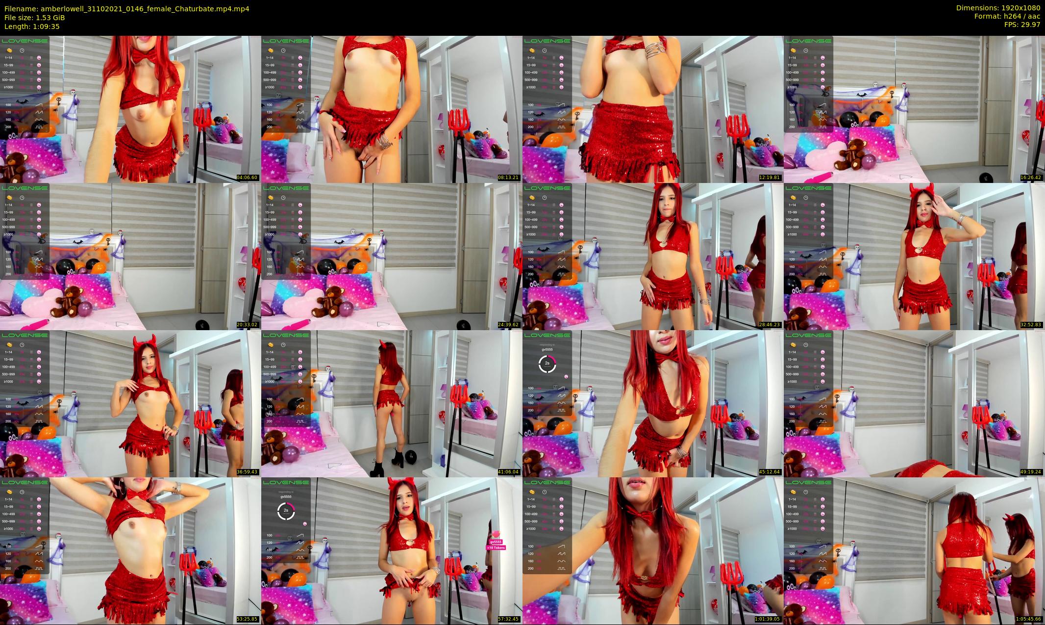 amberlowell — 70 minute Chaturbate female cam show recording, 1080p, Oct 31, 2021