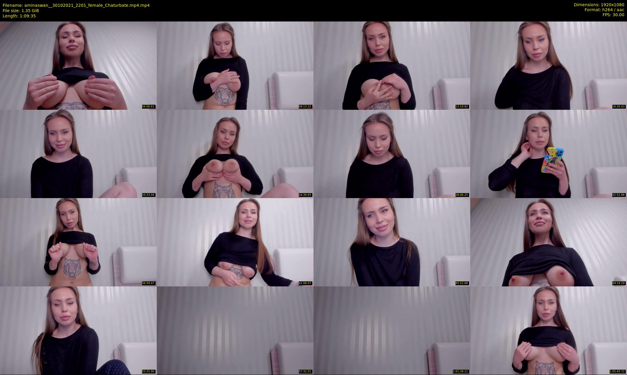 aminaswan_ — 70 minute Chaturbate female cam show recording, 1080p, Oct 30, 2021