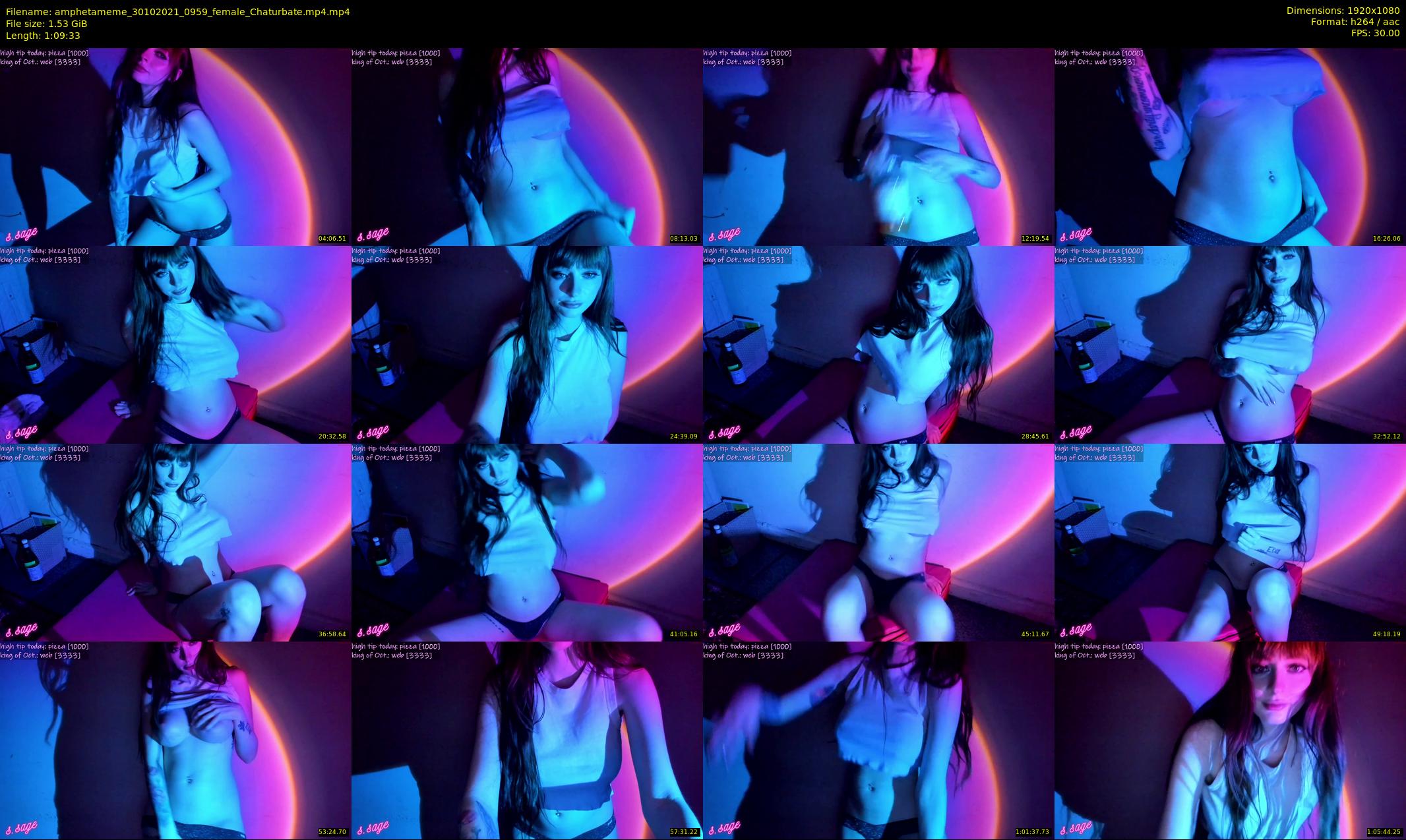 amphetameme — 70 minute Chaturbate female cam show recording, 1080p, Oct 30, 2021