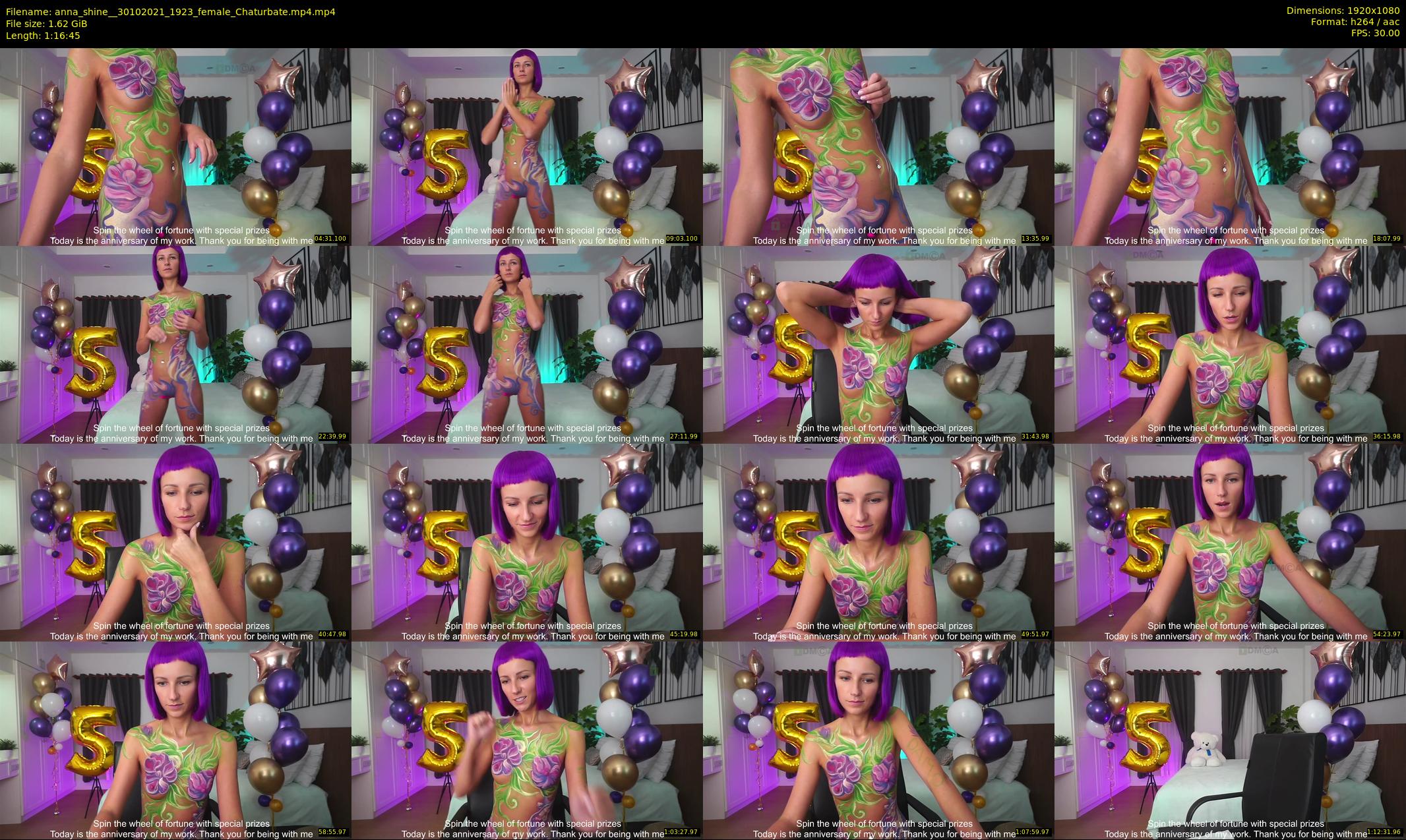 anna_shine_ — 77 minute Chaturbate female cam show recording, 1080p, Oct 30, 2021