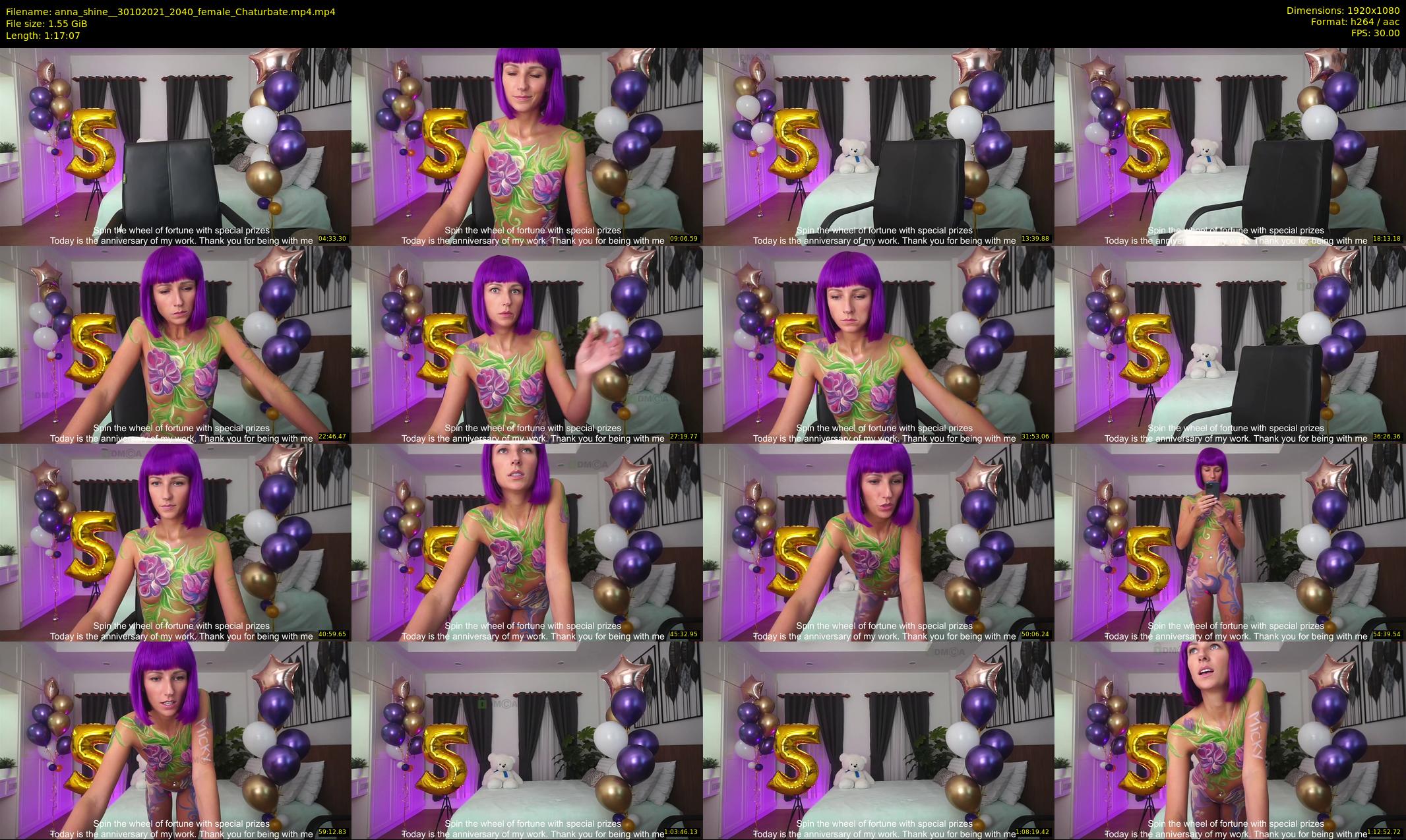 anna_shine_ — 78 minute Chaturbate female cam show recording, 1080p, Oct 30, 2021