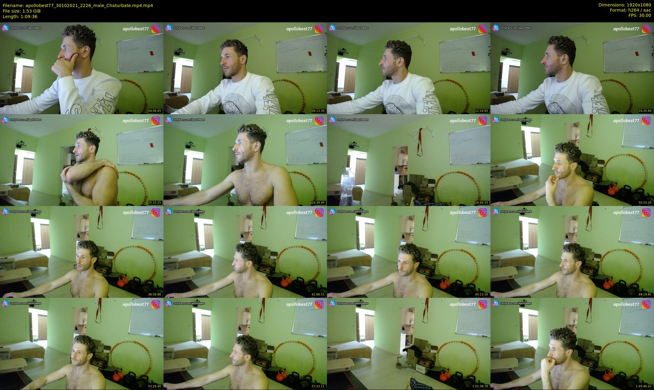 apollobest77 — 70 minute Chaturbate male cam show recording, 1080p, Oct 30, 2021