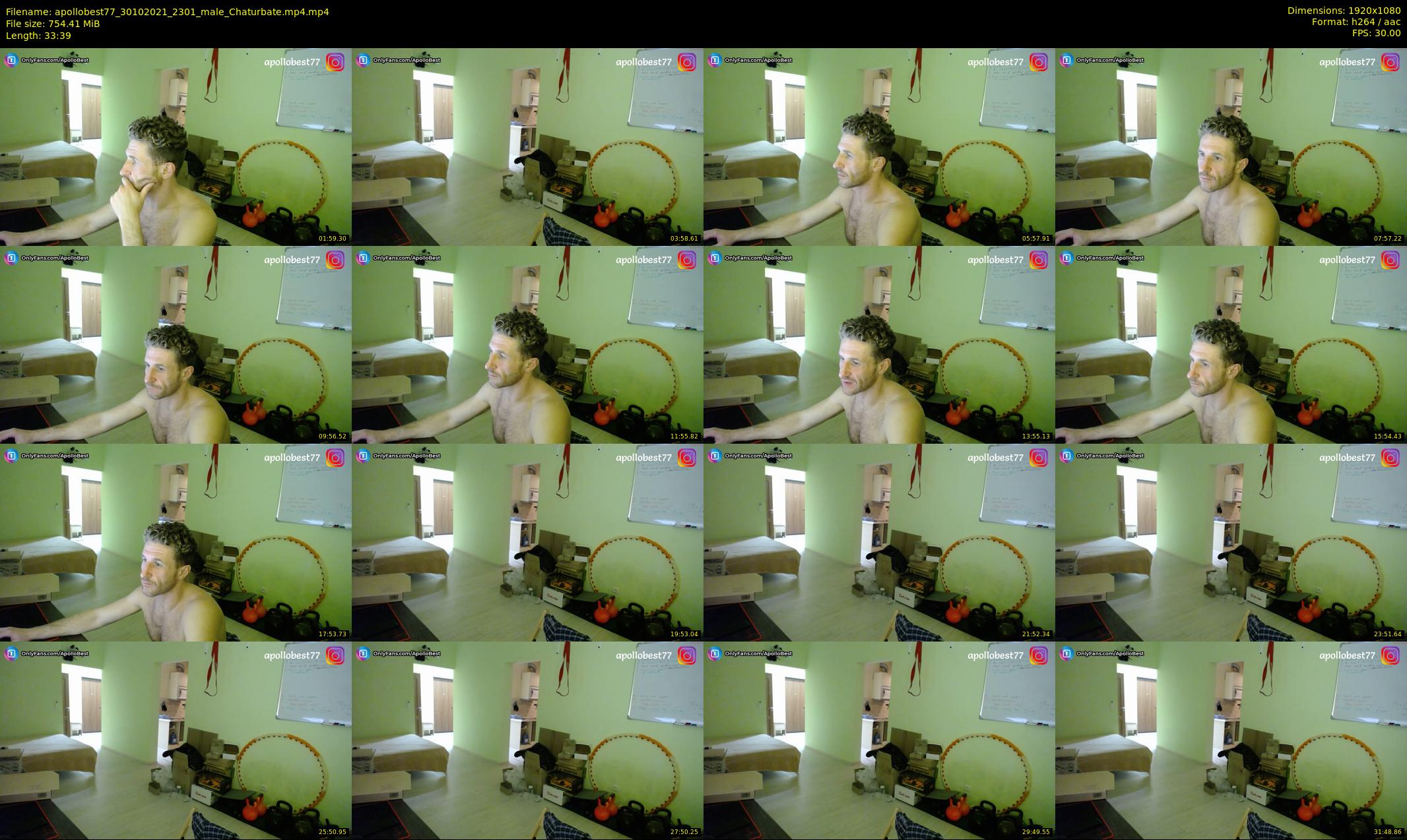 apollobest77 — 34 minute Chaturbate male cam show recording, 1080p, Oct 30, 2021