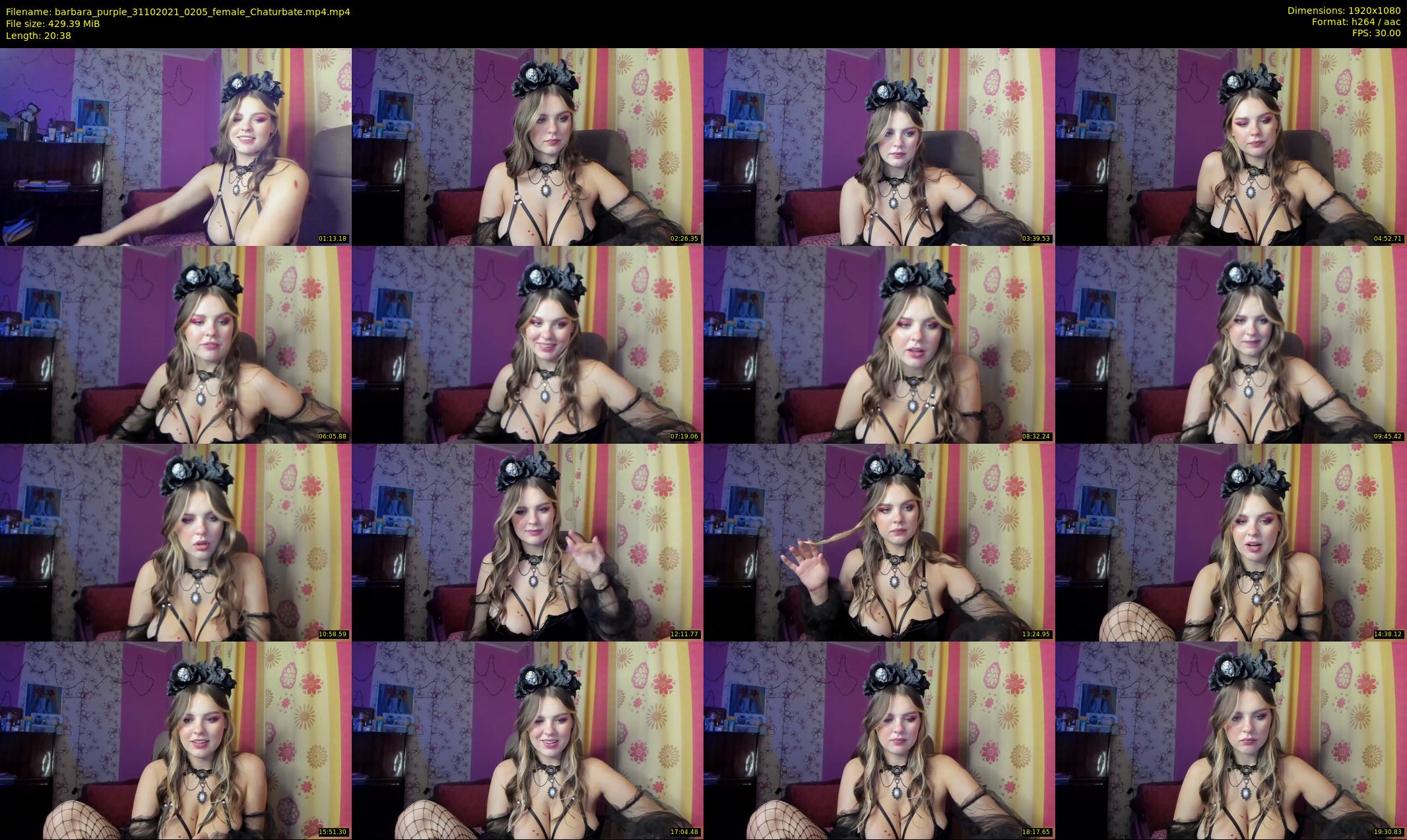 barbara_purple — 21 minute Chaturbate female cam show recording, 1080p, Oct 31, 2021