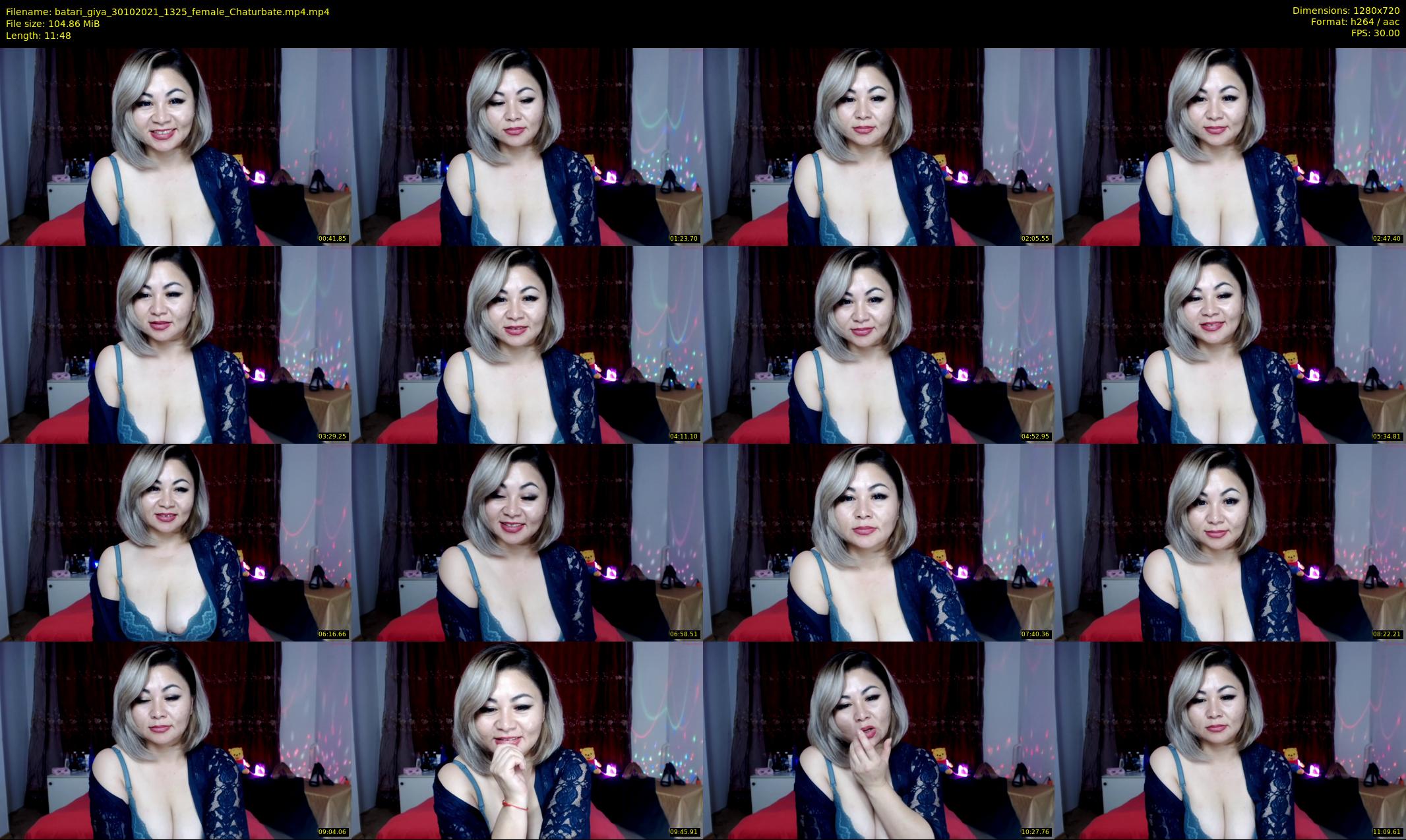 batari_giya — 12 minute Chaturbate female cam show recording, 720p, Oct 30, 2021