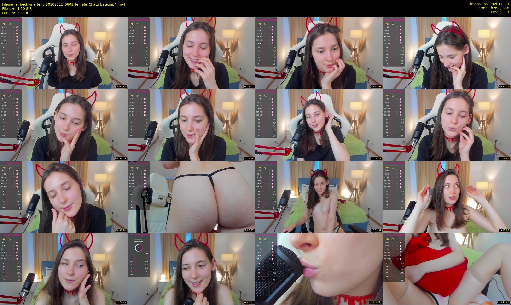 beckymartens — 70 minute Chaturbate female cam show recording, 1080p, Oct 30, 2021