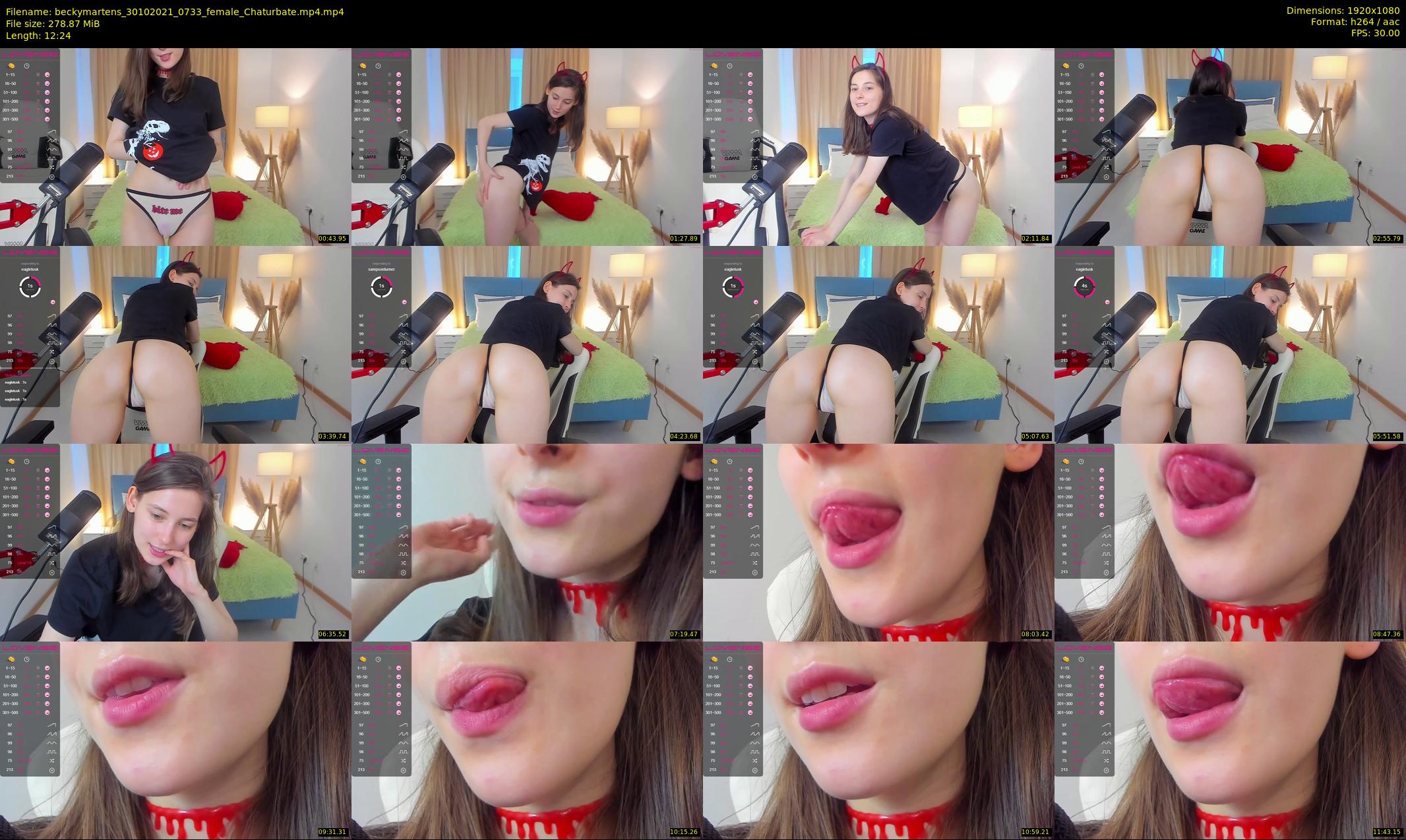 beckymartens — 13 minute Chaturbate female cam show recording, 1080p, Oct 30, 2021