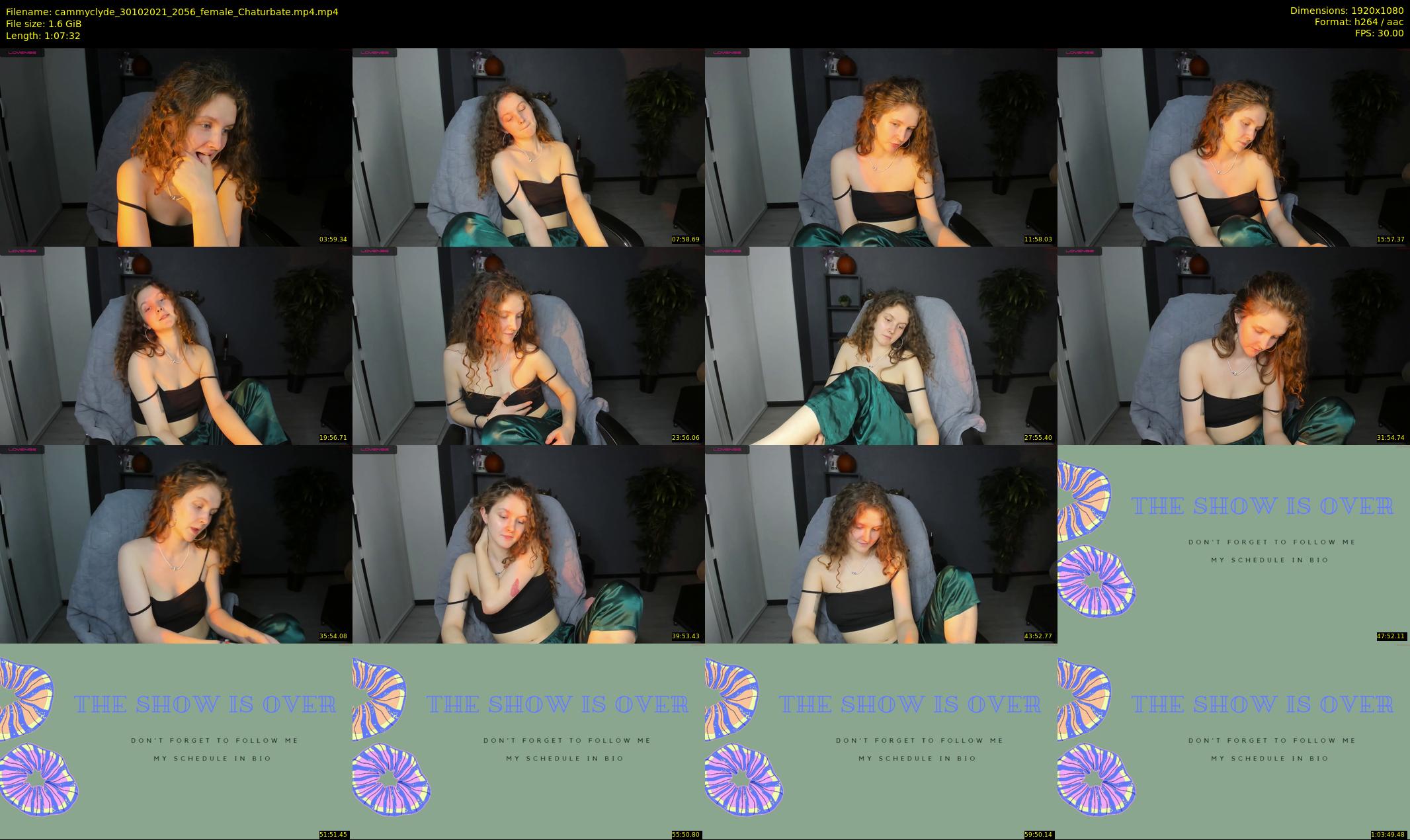 cammyclyde — 68 minute Chaturbate female cam show recording, 1080p, Oct 30, 2021