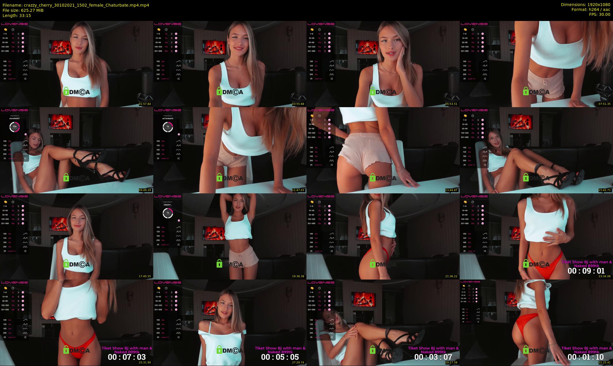crazzy_cherry — 34 minute Chaturbate female cam show recording, 1080p, Oct 30, 2021