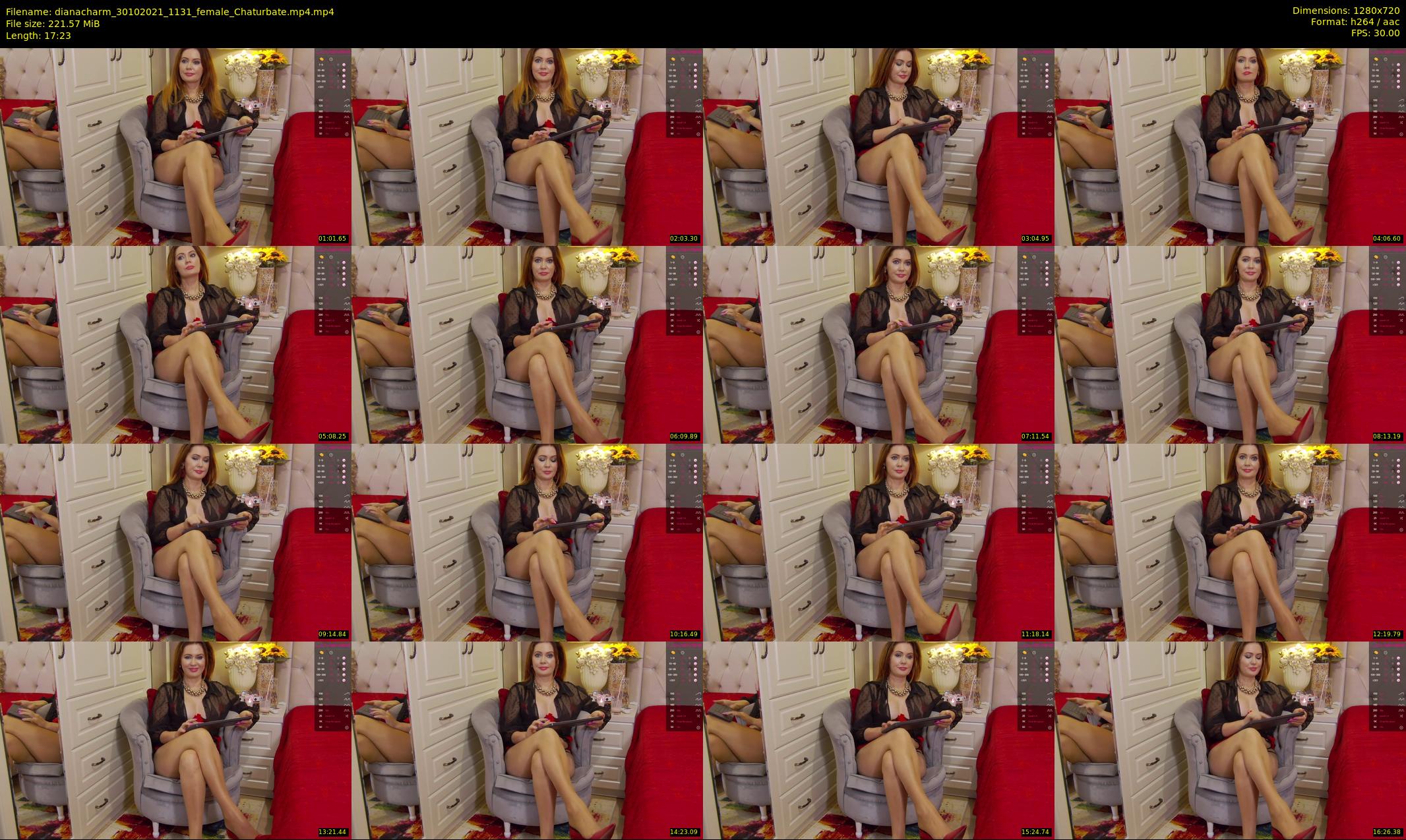 dianacharm — 18 minute Chaturbate female cam show recording, 720p, Oct 30, 2021