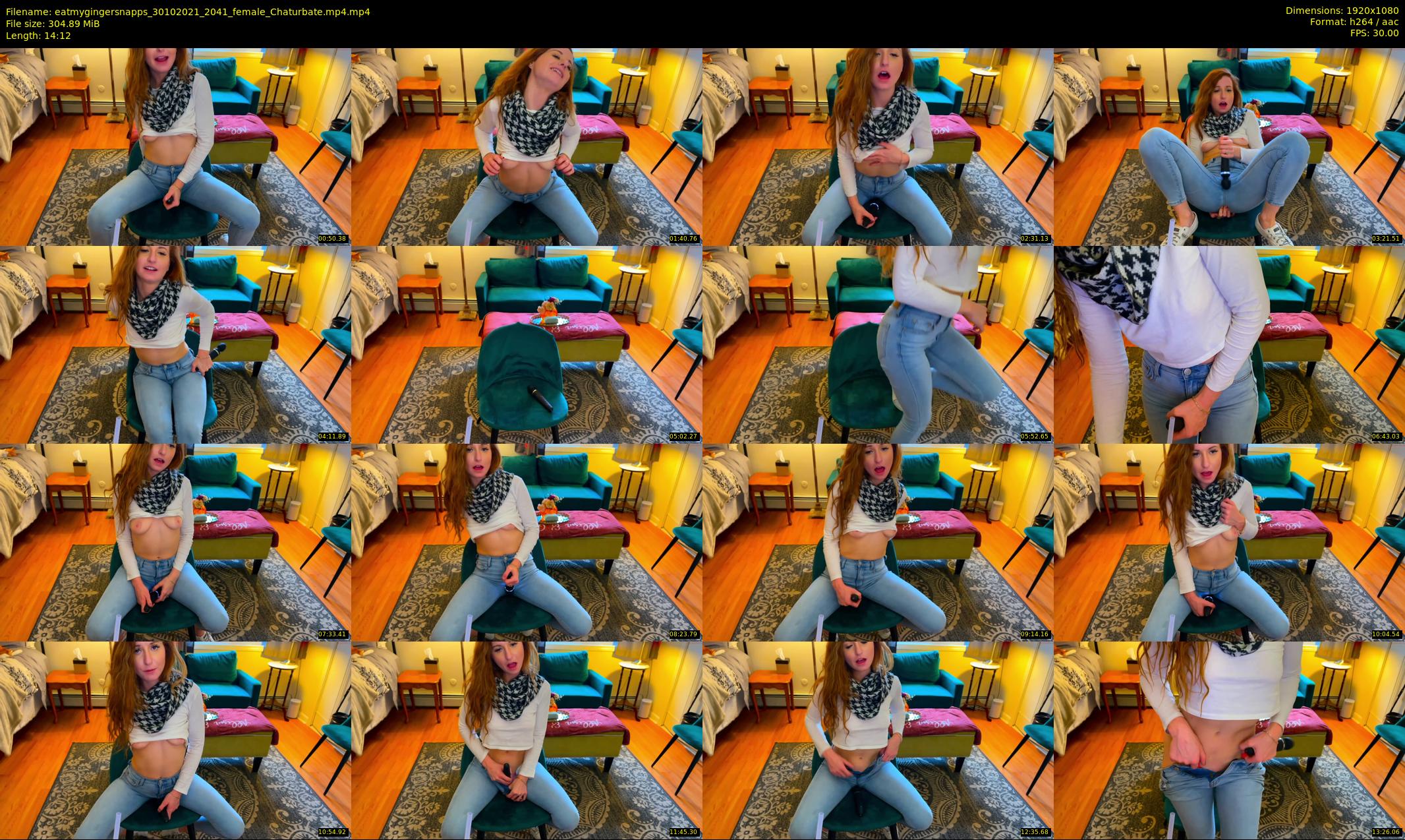 eatmygingersnapps — 15 minute Chaturbate female cam show recording, 1080p, Oct 30, 2021