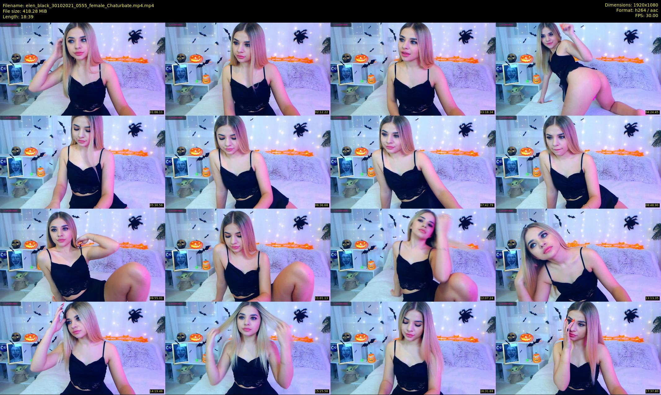 elen_black — 19 minute Chaturbate female cam show recording, 1080p, Oct 30, 2021