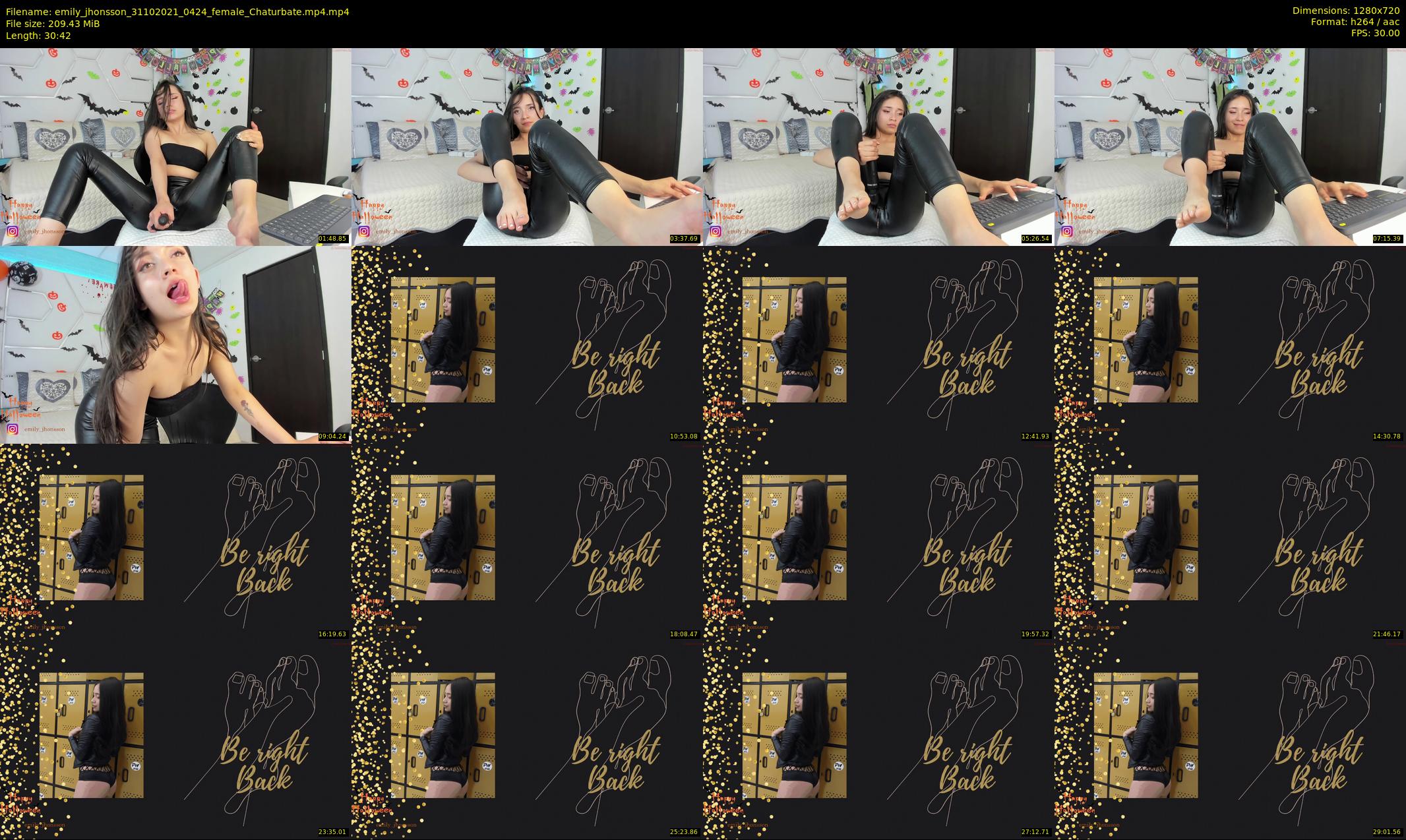 emily_jhonsson — 31 minute Chaturbate female cam show recording, 720p, Oct 31, 2021