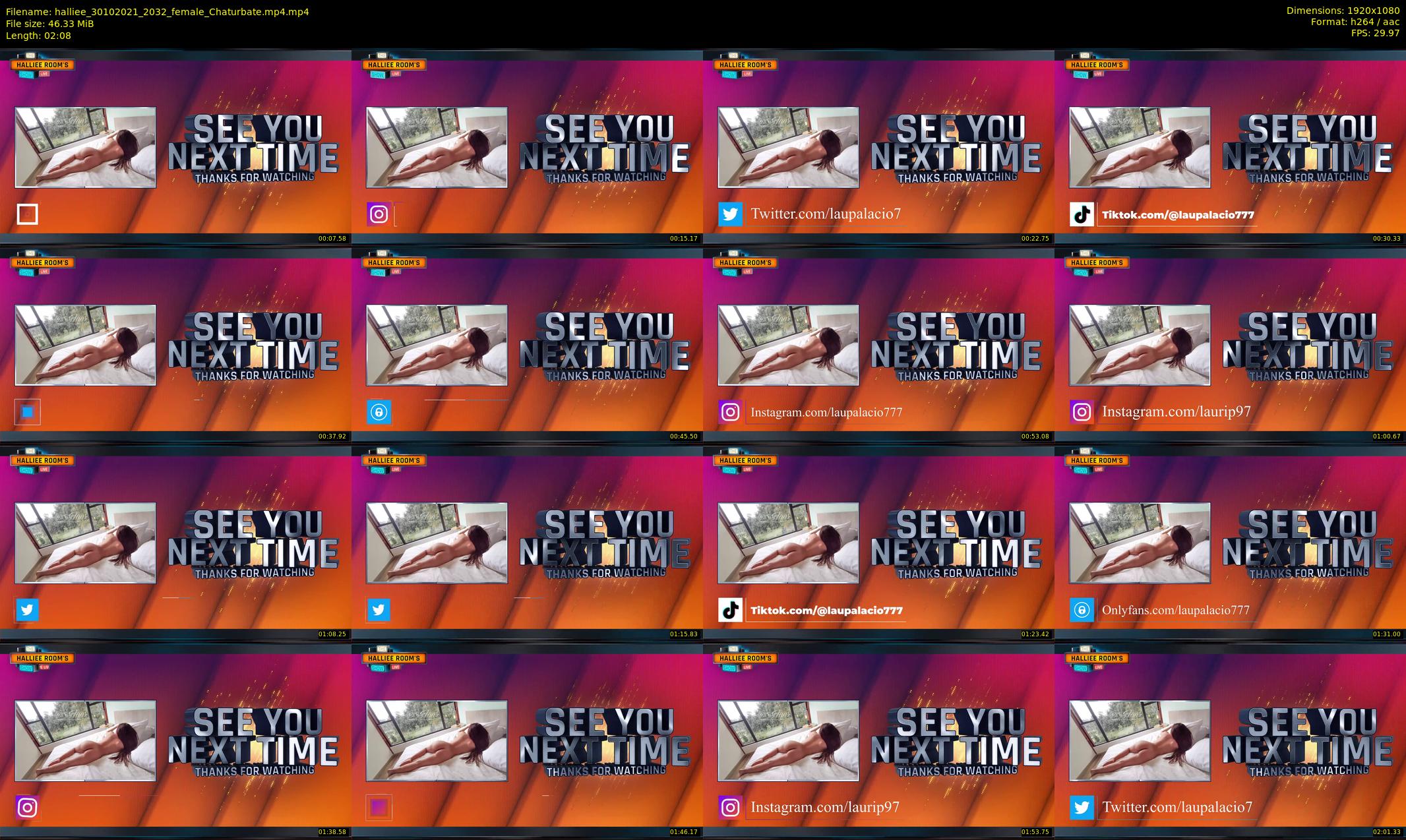 halliee — 3 minute Chaturbate couple cam show recording, 1080p, Oct 30, 2021