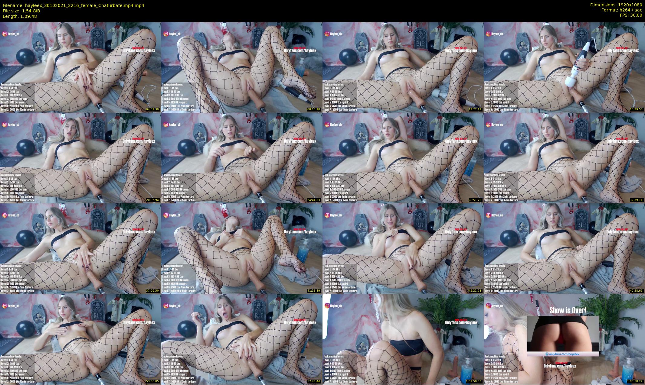 hayleex — 70 minute Chaturbate female cam show recording, 1080p, Oct 30, 2021