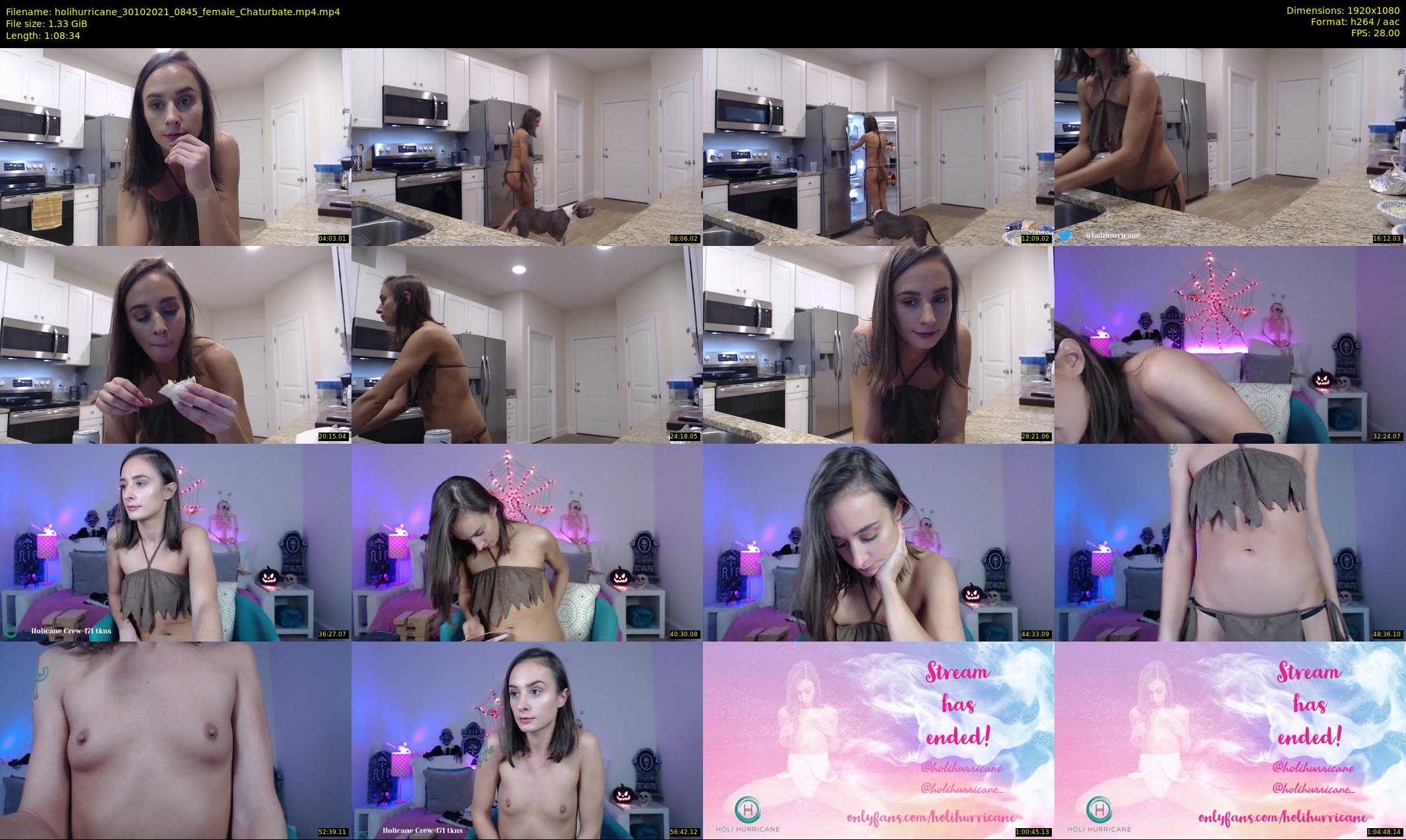 holihurricane — 69 minute Chaturbate female cam show recording, 1080p, Oct 30, 2021