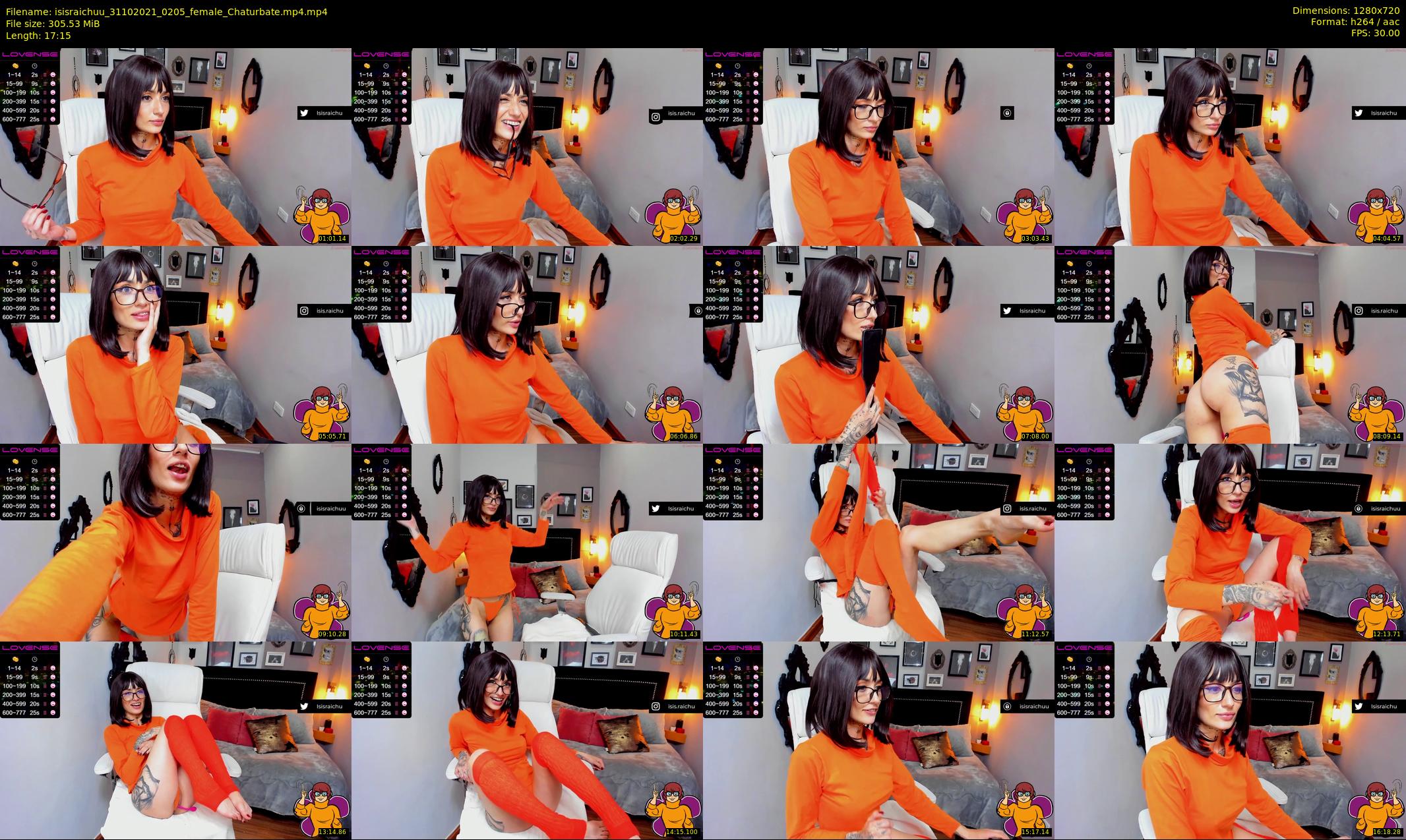 isisraichuu — 18 minute Chaturbate female cam show recording, 720p, Oct 31, 2021