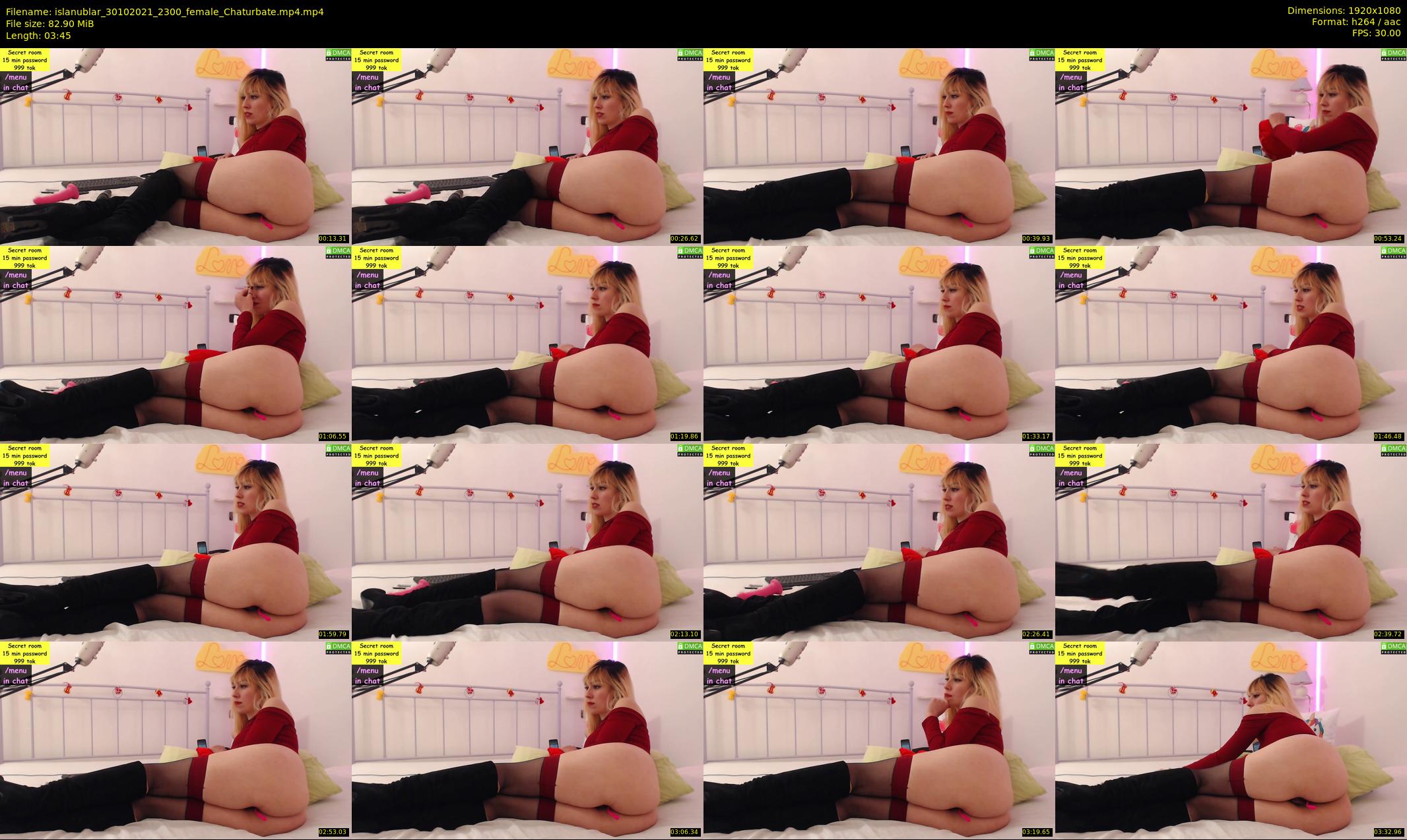 islanublar — 4 minute Chaturbate female cam show recording, 1080p, Oct 30, 2021