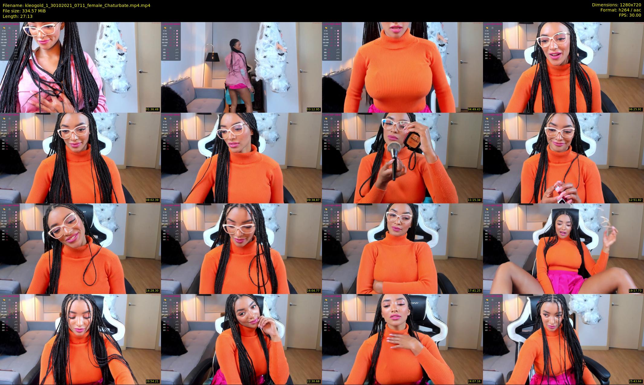 kleogold_1 — 28 minute Chaturbate female cam show recording, 720p, Oct 30, 2021