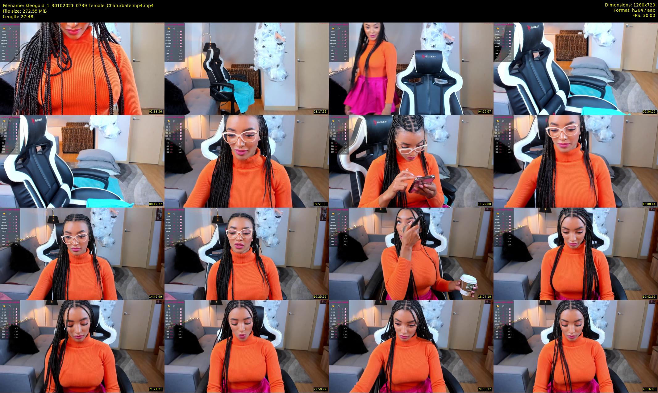 kleogold_1 — 28 minute Chaturbate female cam show recording, 720p, Oct 30, 2021