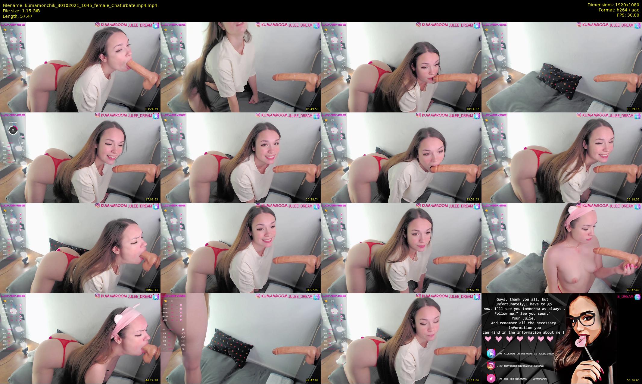 kumamonchik — 58 minute Chaturbate couple cam show recording, 1080p, Oct 30, 2021