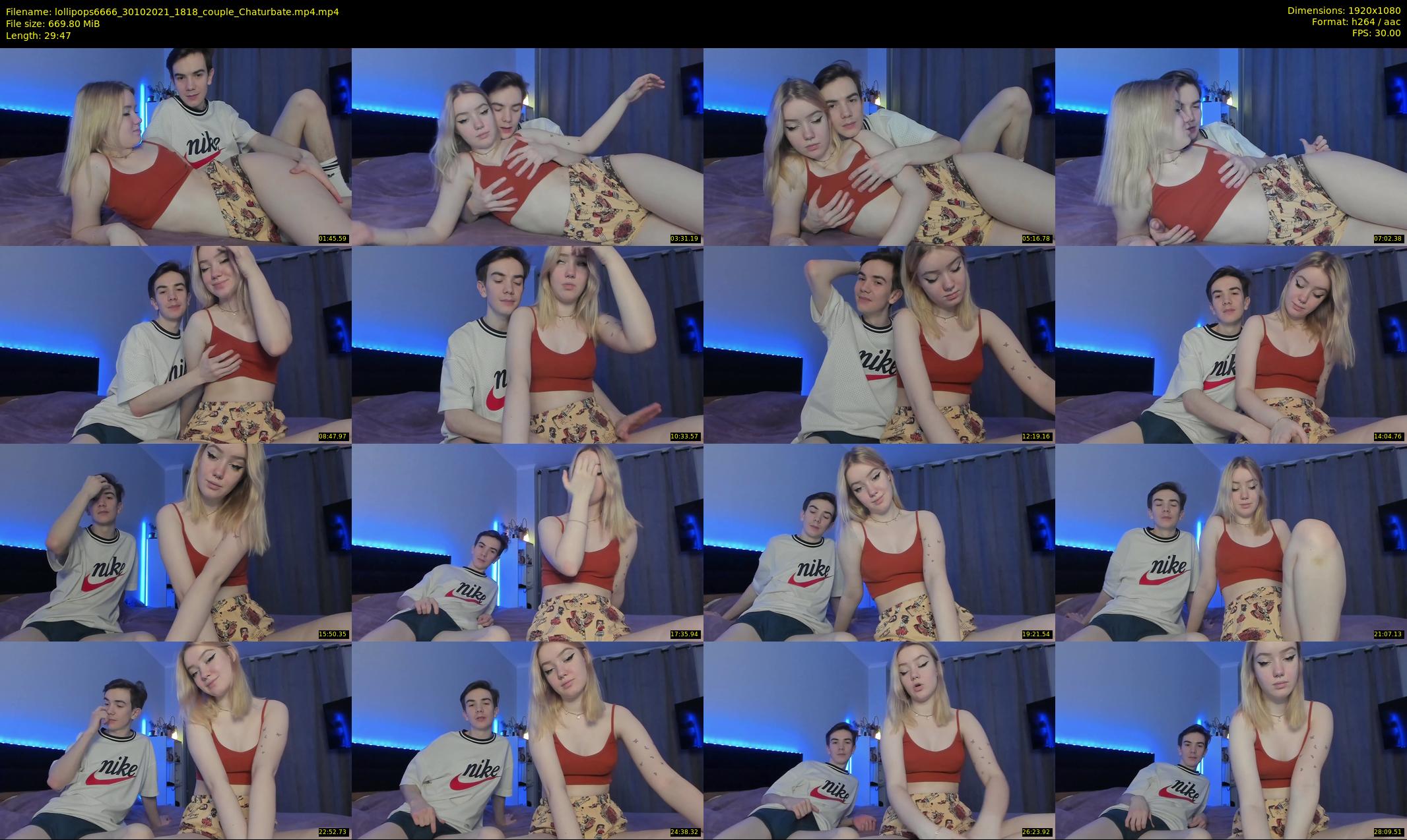 lollipops6666 — 30 minute Chaturbate couple cam show recording, 1080p, Oct 30, 2021