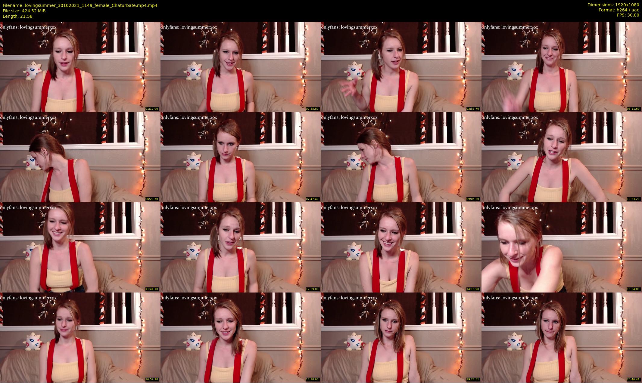 lovingsummer — 22 minute Chaturbate female cam show recording, 1080p, Oct 30, 2021