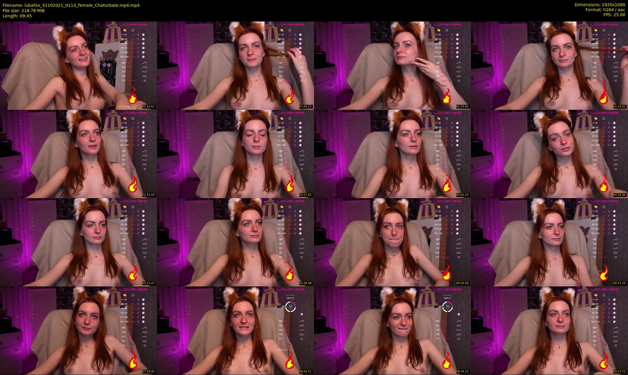 lubafox — 10 minute Chaturbate female cam show recording, 1080p, Oct 31, 2021