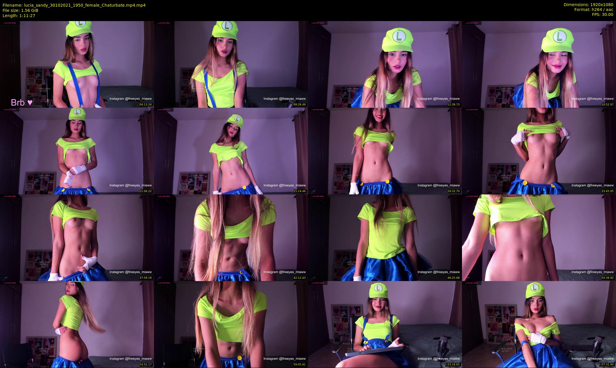 lucia_sandy — 72 minute Chaturbate female cam show recording, 1080p, Oct 30, 2021