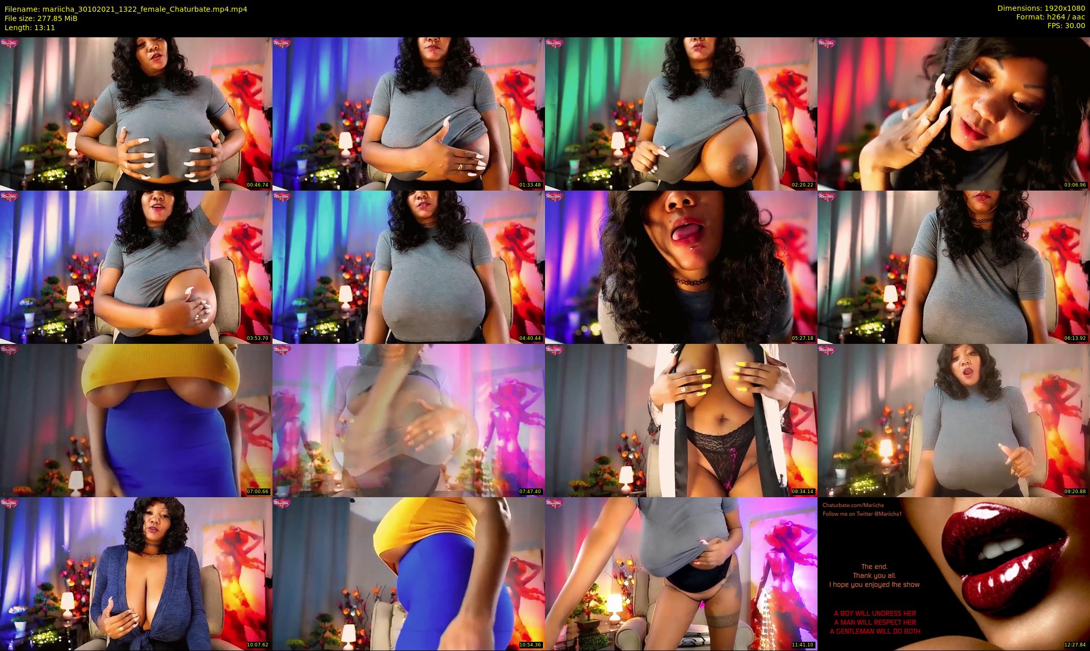 mariicha — 14 minute Chaturbate female cam show recording, 1080p, Oct 30, 2021