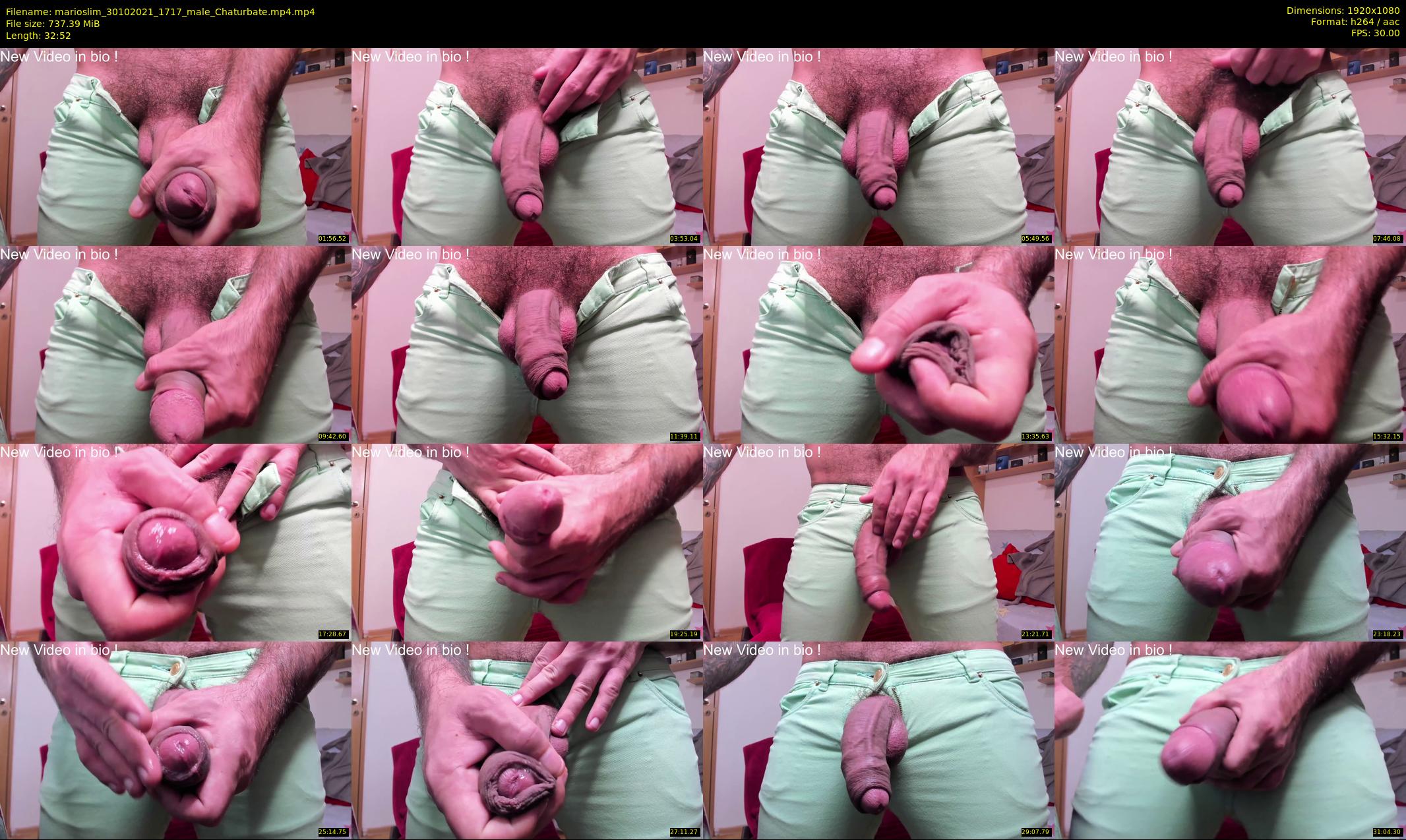 marioslim — 33 minute Chaturbate male cam show recording, 1080p, Oct 30, 2021