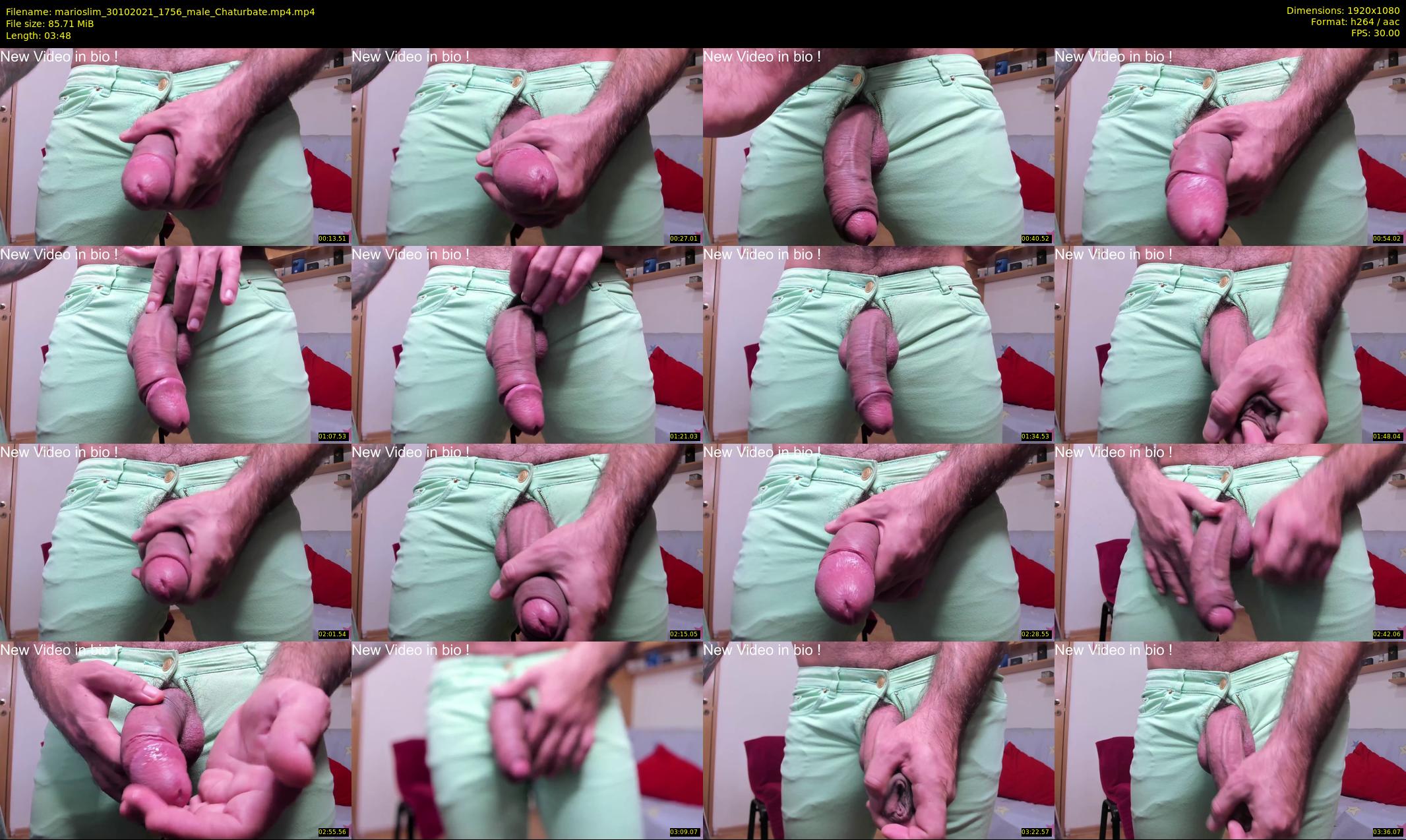 marioslim — 4 minute Chaturbate male cam show recording, 1080p, Oct 30, 2021