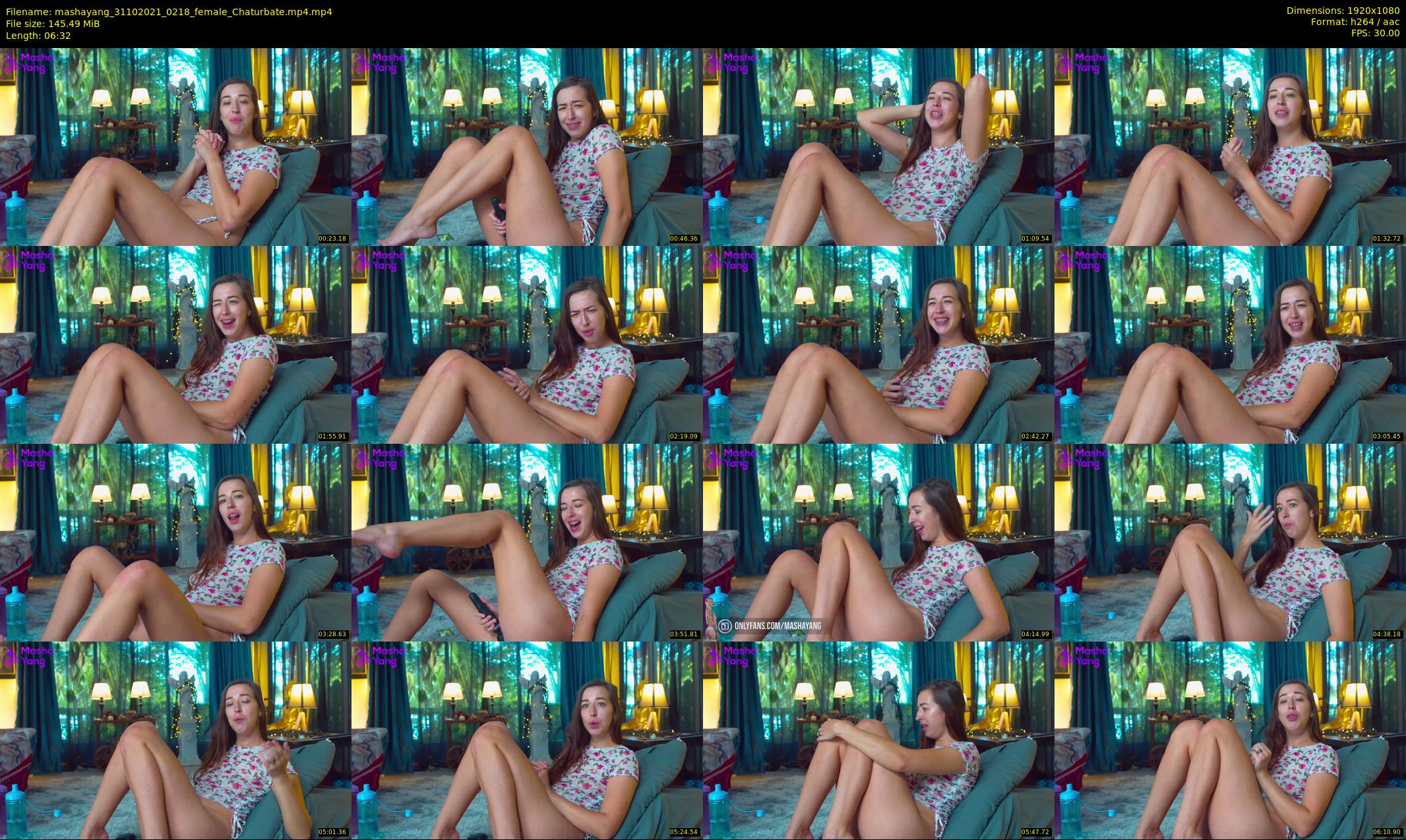 mashayang — 7 minute Chaturbate female cam show recording, 1080p, Oct 31, 2021