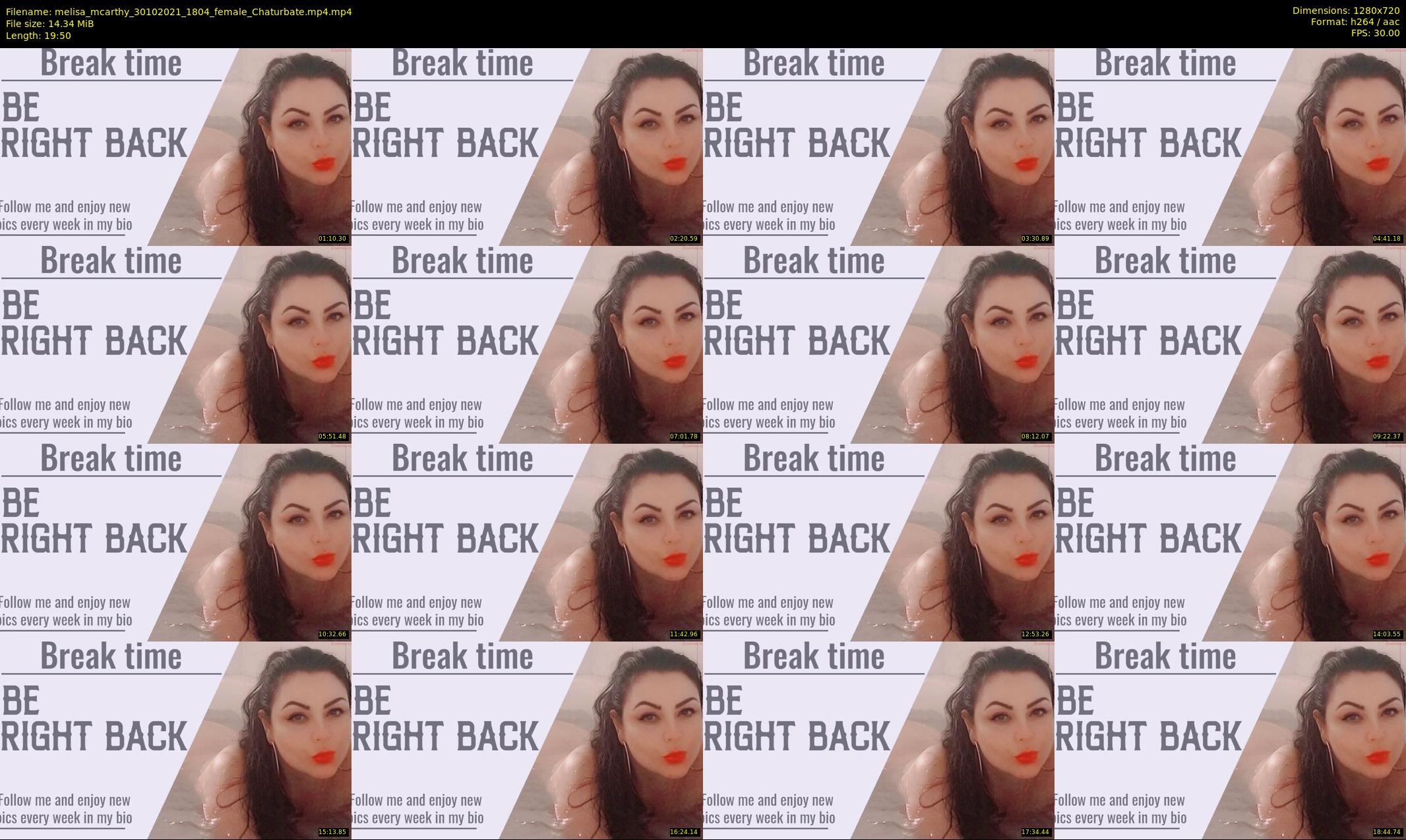 melisa_mcarthy — 20 minute Chaturbate couple cam show recording, 720p, Oct 30, 2021