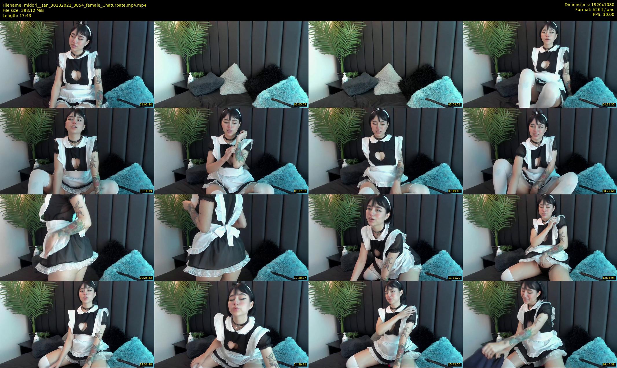 midori__san — 18 minute Chaturbate female cam show recording, 1080p, Oct 30, 2021