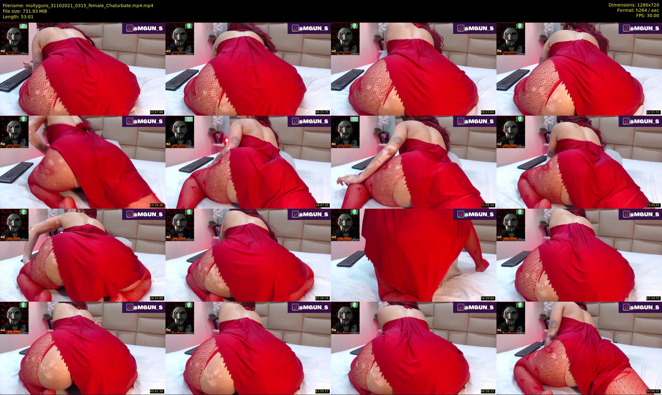 mollyguns — 54 minute Chaturbate female cam show recording, 720p, Oct 31, 2021