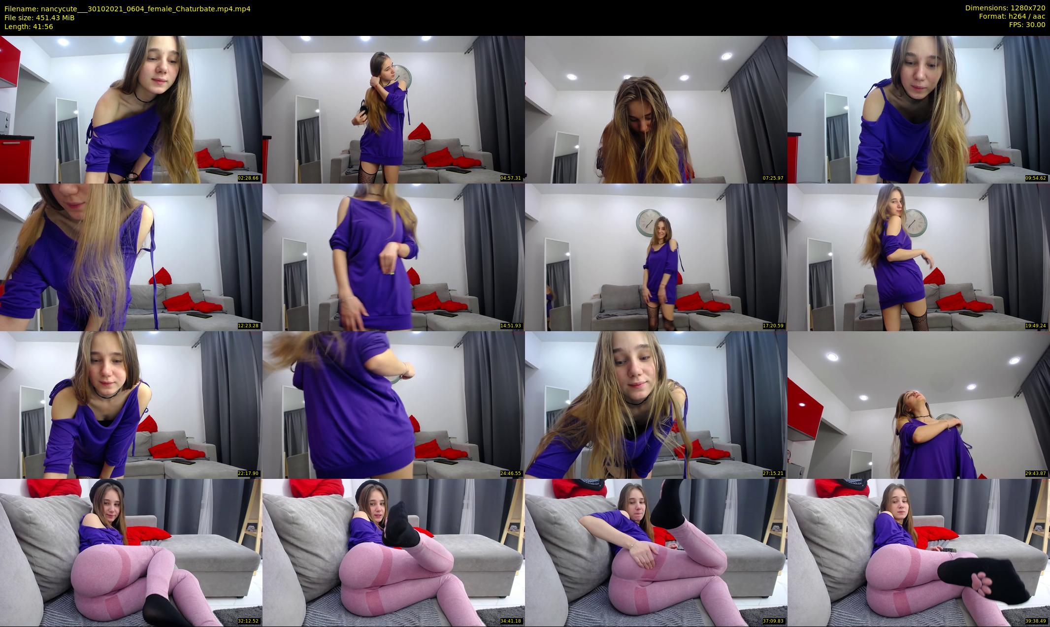 nancycute__ — 42 minute Chaturbate female cam show recording, 720p, Oct 30, 2021