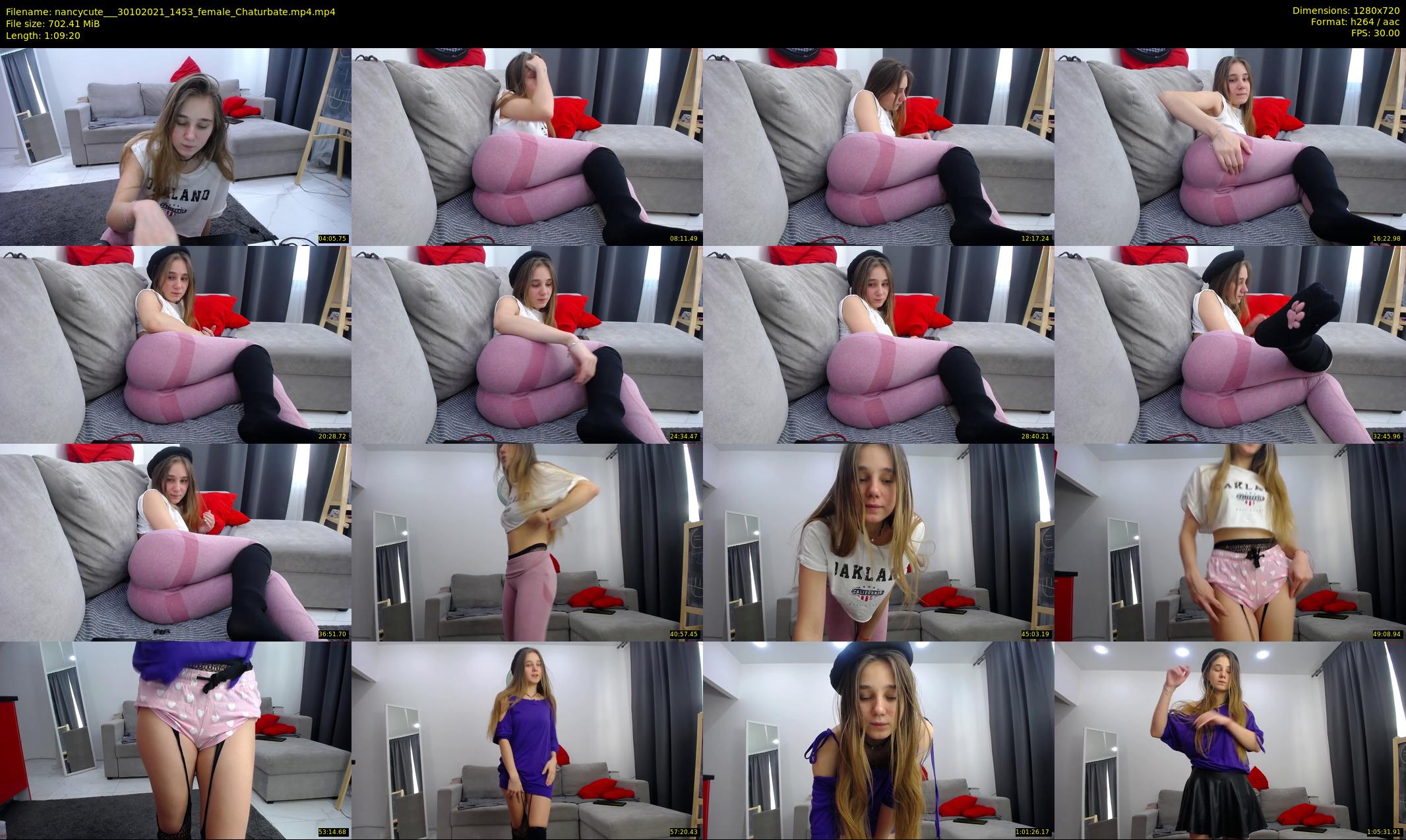 nancycute__ — 70 minute Chaturbate female cam show recording, 720p, Oct 30, 2021