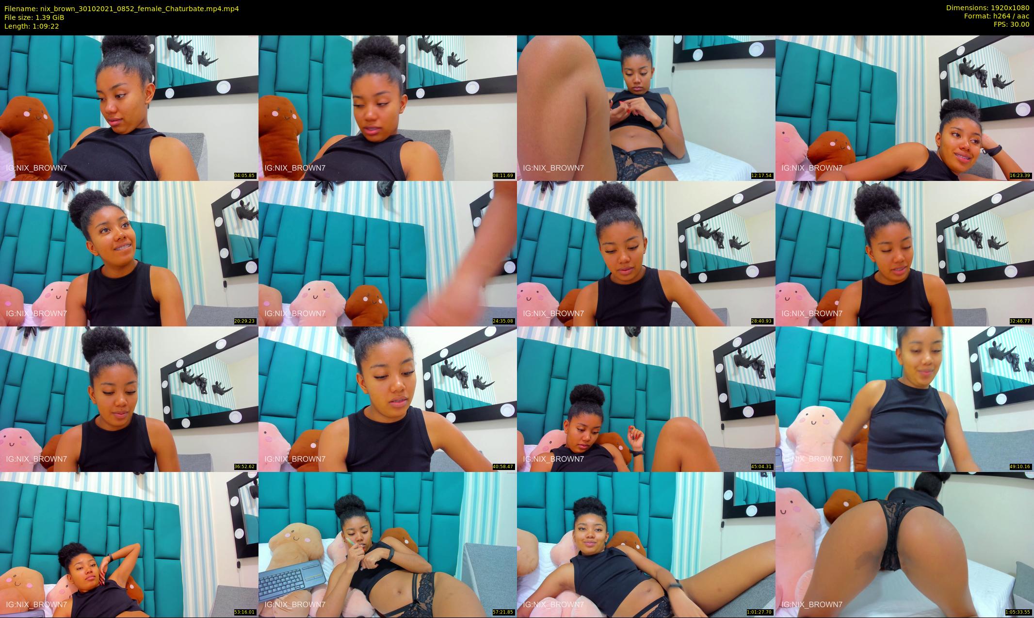 nix_brown — 70 minute Chaturbate female cam show recording, 1080p, Oct 30, 2021