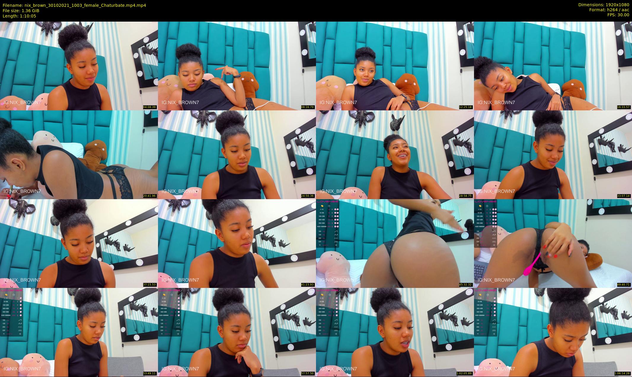 nix_brown — 71 minute Chaturbate female cam show recording, 1080p, Oct 30, 2021