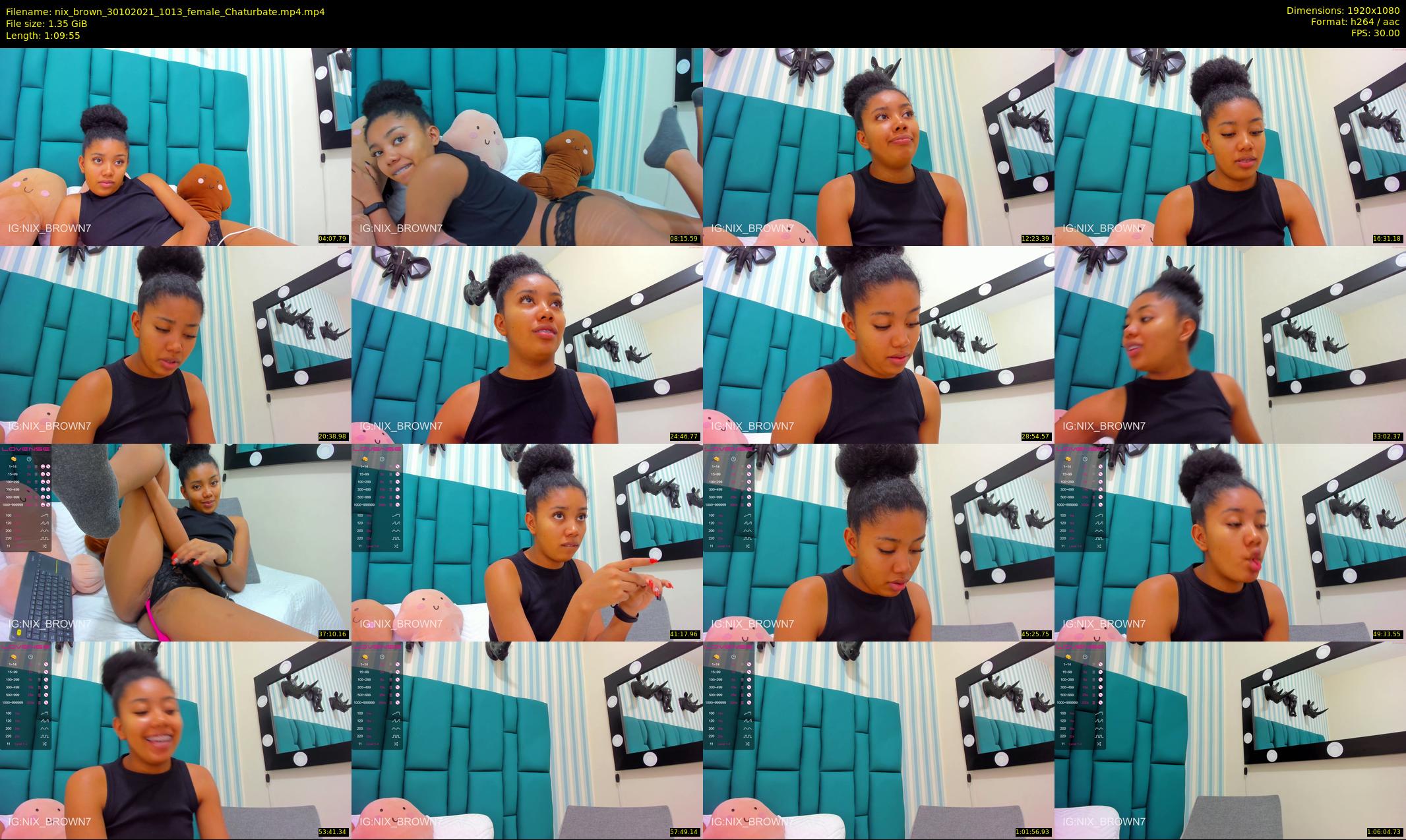 nix_brown — 70 minute Chaturbate female cam show recording, 1080p, Oct 30, 2021