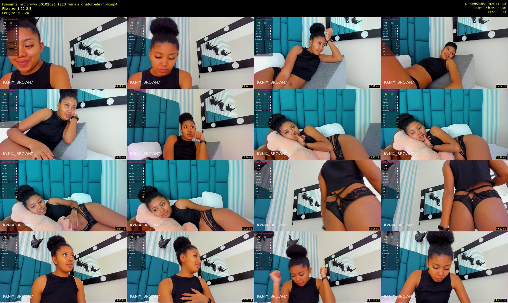 nix_brown — 70 minute Chaturbate female cam show recording, 1080p, Oct 30, 2021