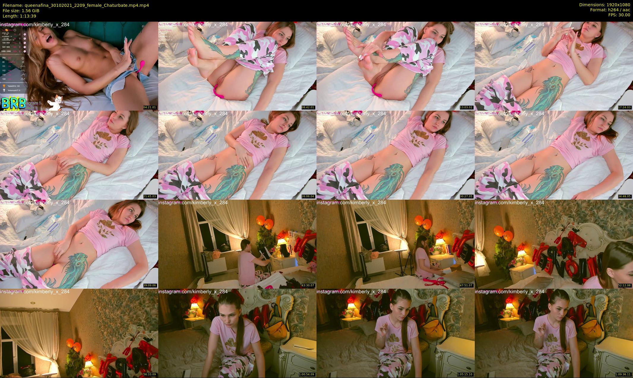 queenafina — 74 minute Chaturbate female cam show recording, 1080p, Oct 30, 2021