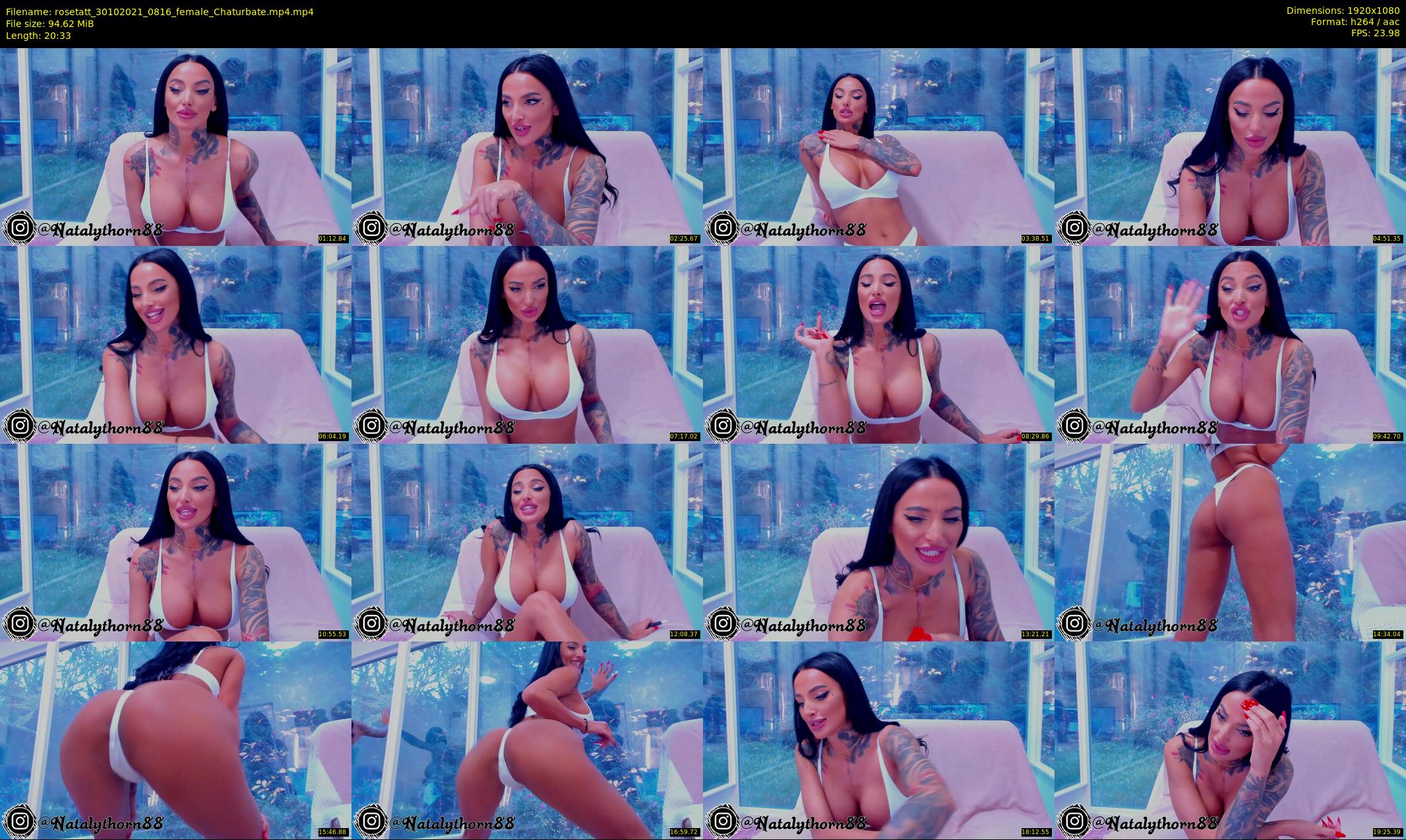 rosetatt — 21 minute Chaturbate female cam show recording, 1080p, Oct 30, 2021