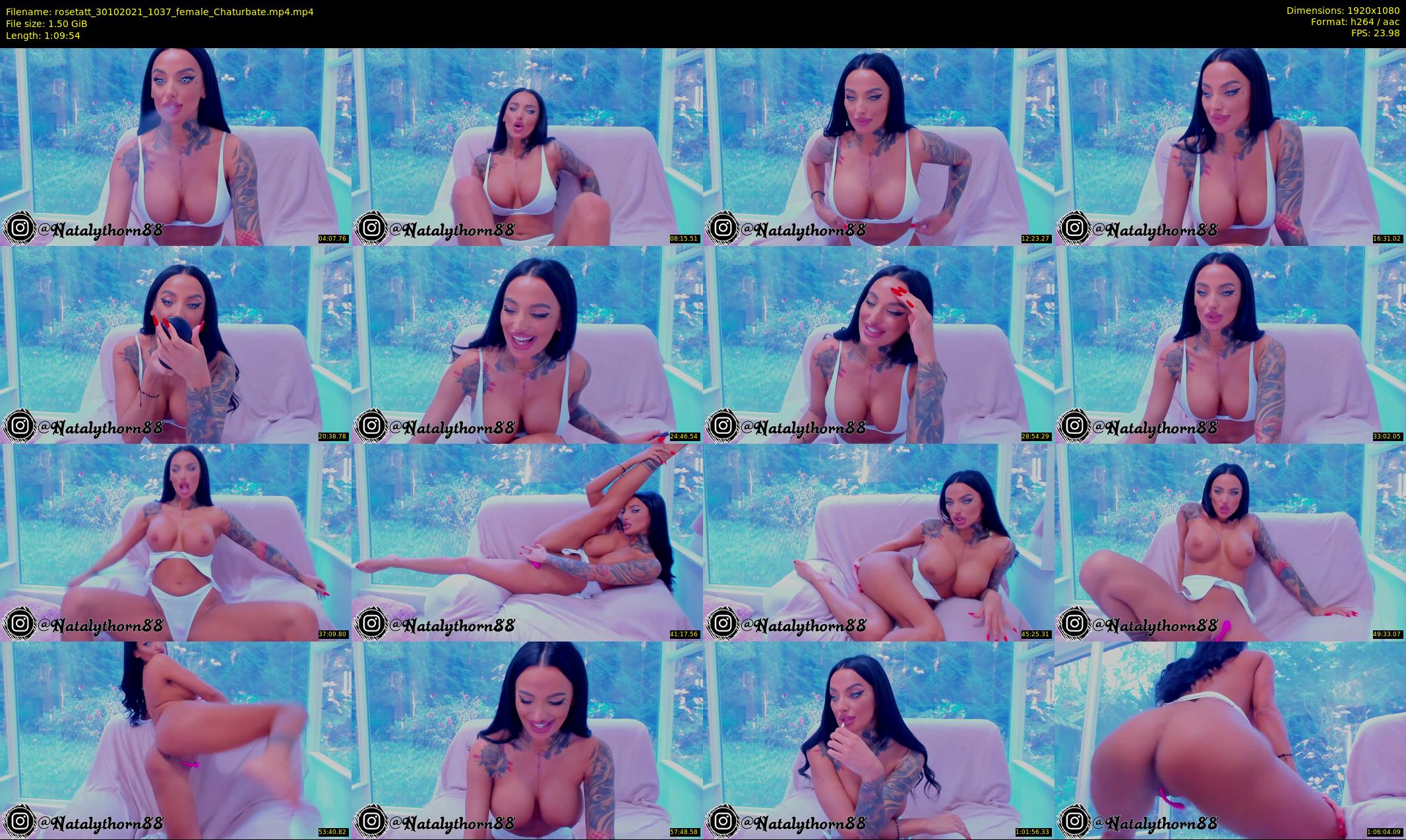 rosetatt — 70 minute Chaturbate female cam show recording, 1080p, Oct 30, 2021