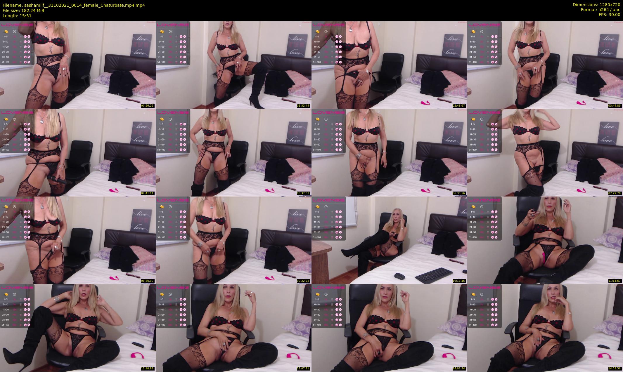 sashamilf_ — 16 minute Chaturbate female cam show recording, 720p, Oct 31, 2021